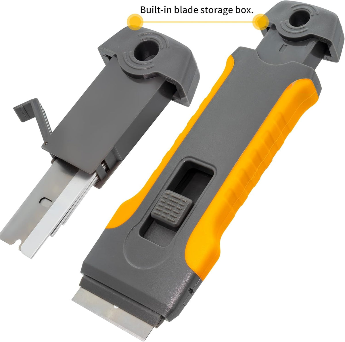 Razor Blade Scraper Tool with 15pcs Extra Blades, Cleaning Razor Scraper for Glass, Glass Top Stove