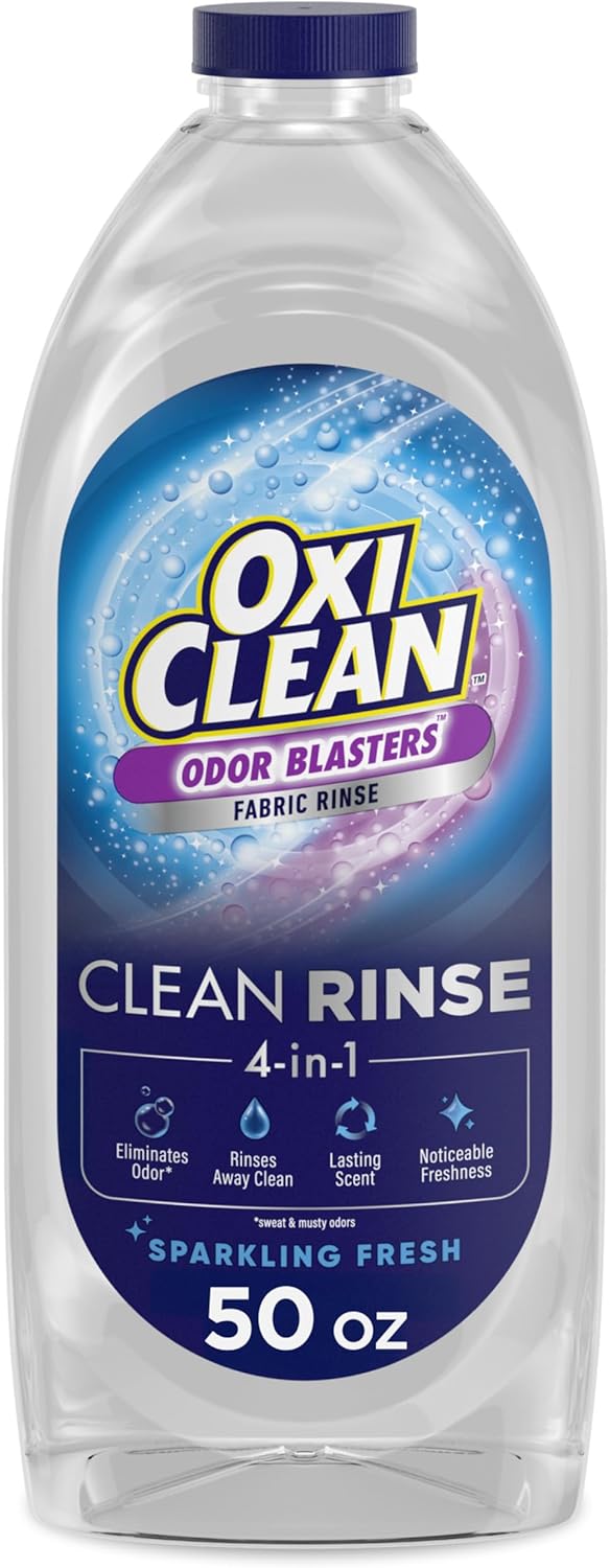 OxiClean Odor Blasters Fabric Rinse, 4-in-1 Clean Rinse Formula, Laundry Additive and Odor