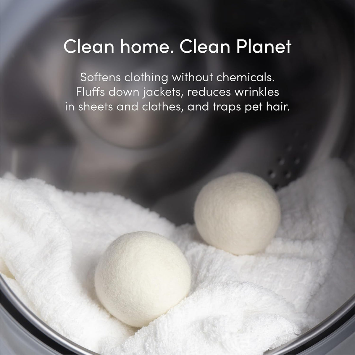Dirty Labs | 100% New Zealand Wool Dryer Balls | 3 Balls | Shorten Drying Time | Reduce Static &