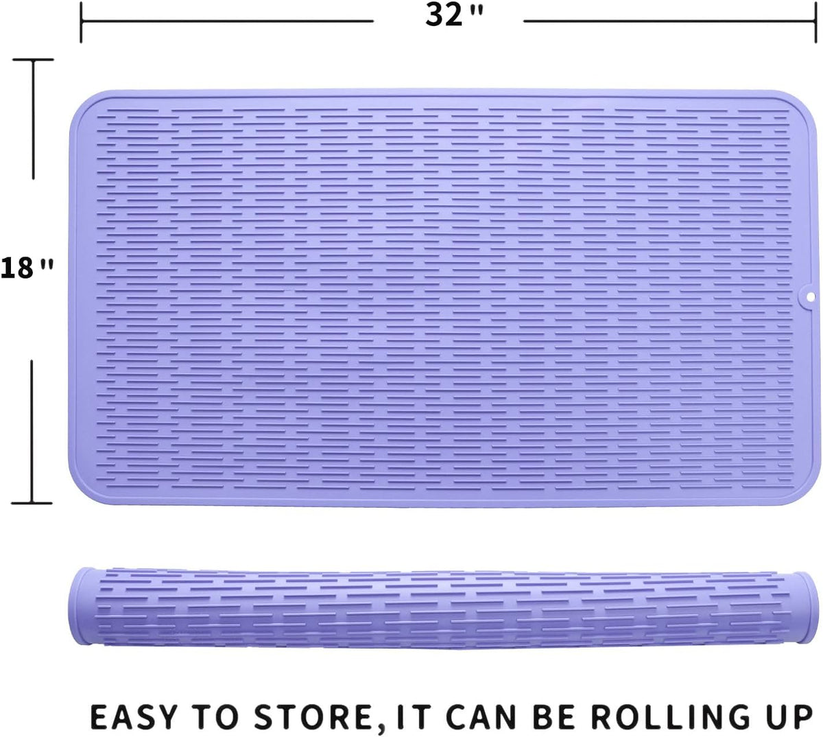Silicone Dish Drying Mat for Multiple Usage,Easy clean,Eco-friendly,Heat-resistant Silicone Mat for