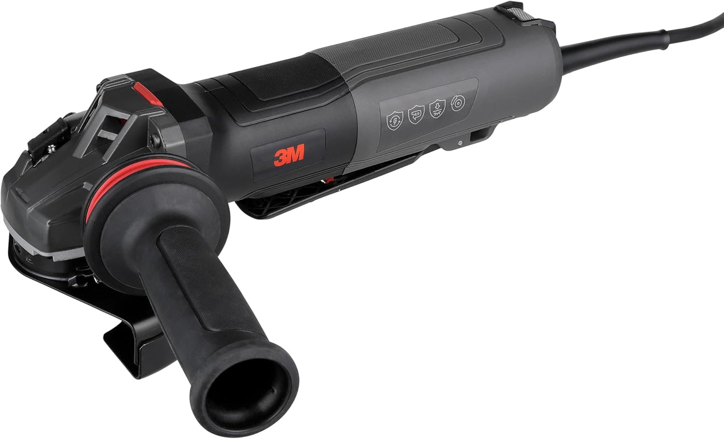 3M Electric Angle Grinder, 11129, VS, 4.5-5 in Paddle Switch, 13-Amp, 120V, for Cutting, Grinding