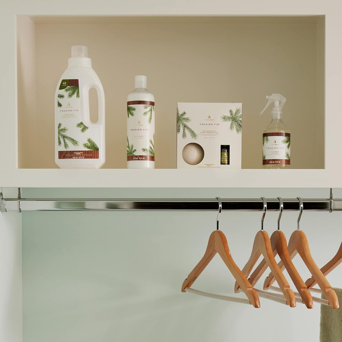 Thymes Wool Dryer Balls Set – Includes 3 Wool Laundry Balls + 1 Scented Laundry Fragrance Oil for