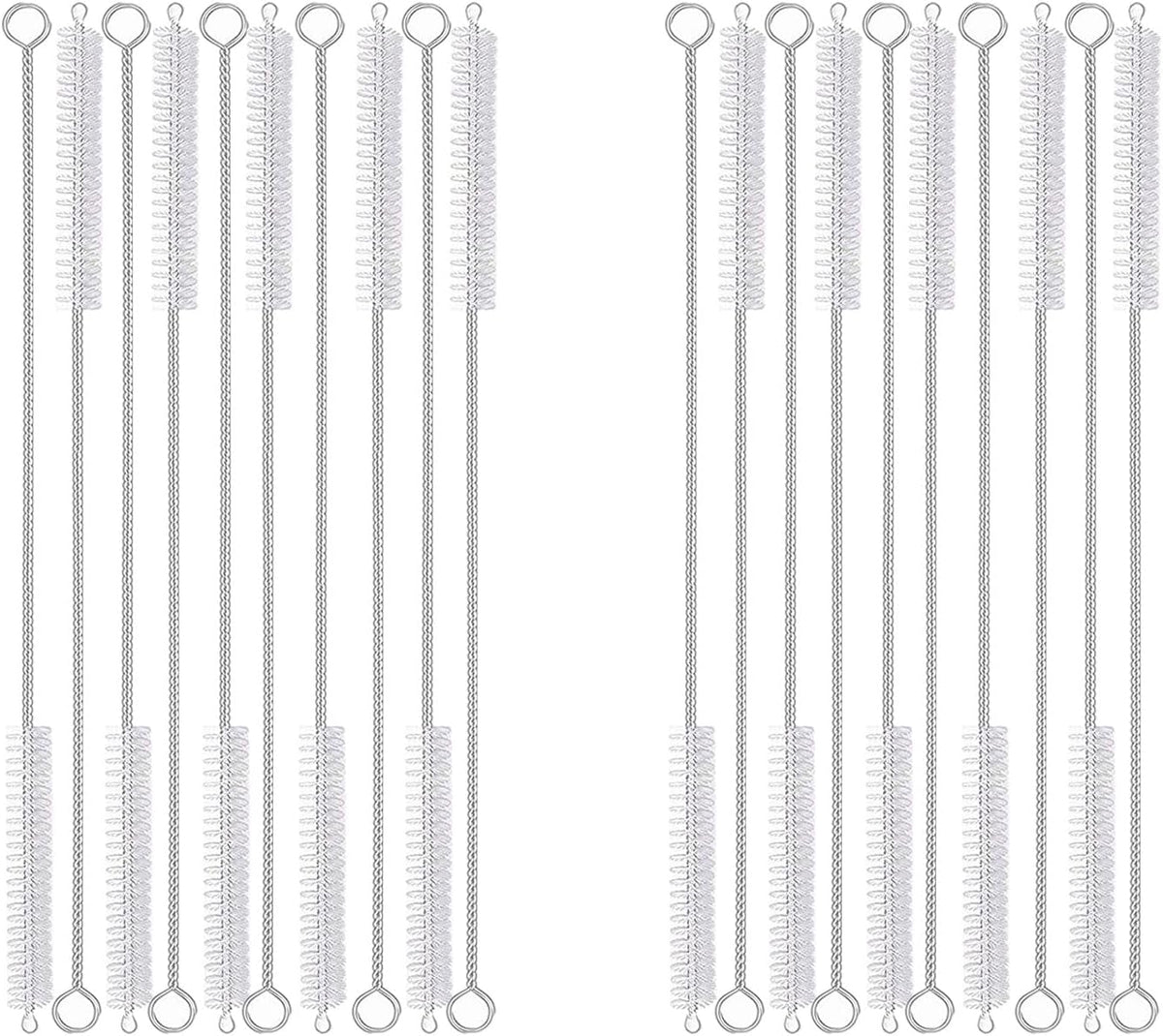 20PCS Straw Cleaner Brush kit,Straw Brush of 8mm-10.6 inch for Water Bottle Sippy Cup with