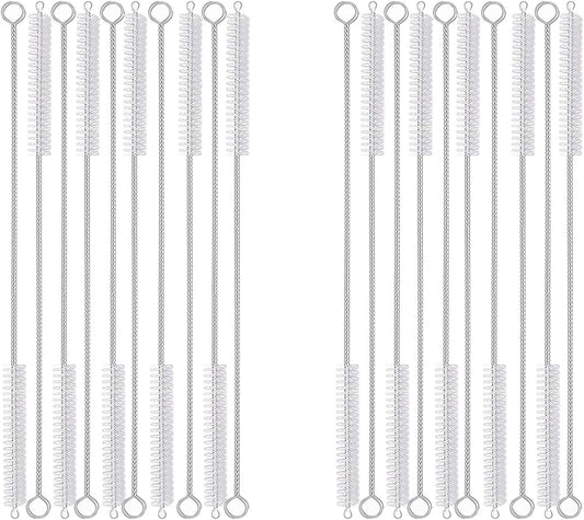 20PCS Straw Cleaner Brush kit,Straw Brush of 8mm-10.6 inch for Water Bottle Sippy Cup with