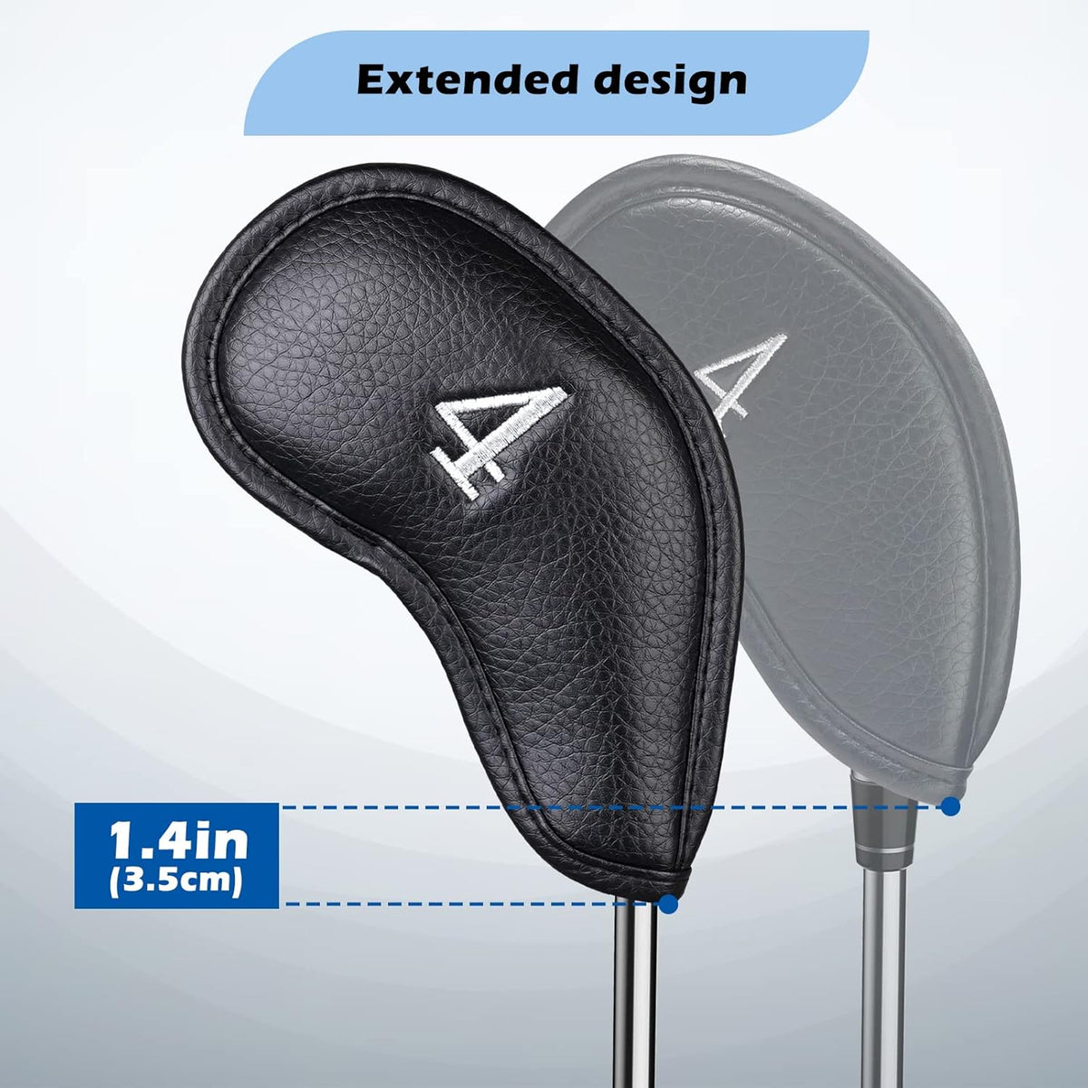 CRAFTSMAN GOLF 12pcs or 1pc Thick Synthetic Leather Golf Iron Head Covers Set Headcover Fit All