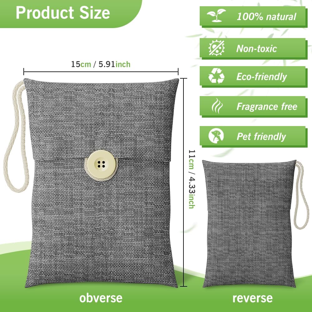Charcoal bags Odor Absorber Activated Bamboo Charcoal Air Purifying Bag for Home Odor Eliminator