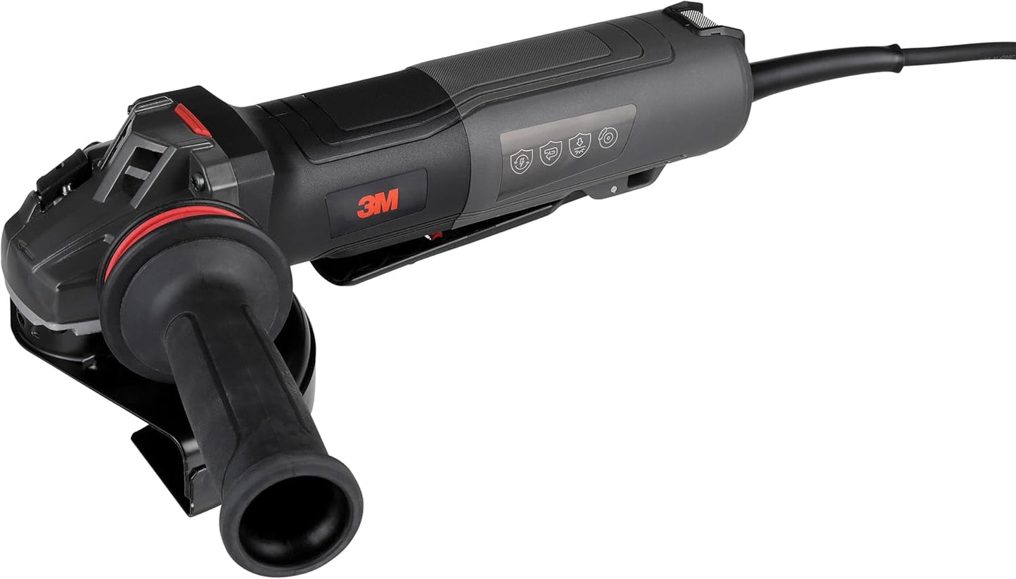 3M Electric Angle Grinder, 11131, VS, 6 in Paddle Switch, 13-Amp, 120V, for Cutting, Grinding
