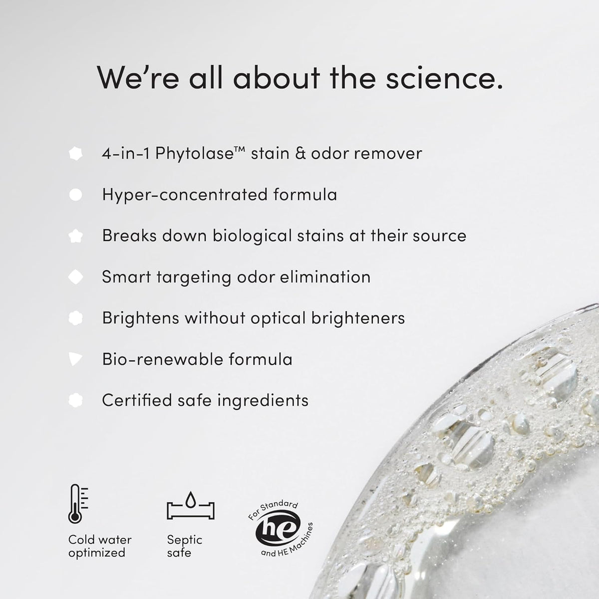 Dirty Labs | Scent Free | Bio Enzyme Laundry Booster | 48 Loads (1 lb) | Hyper Concentrated | High