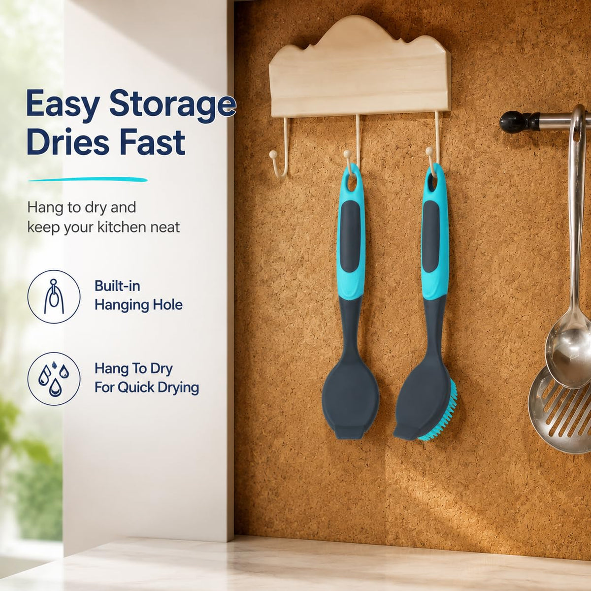 PHYEX 2-Pack Dish Brush with Handle