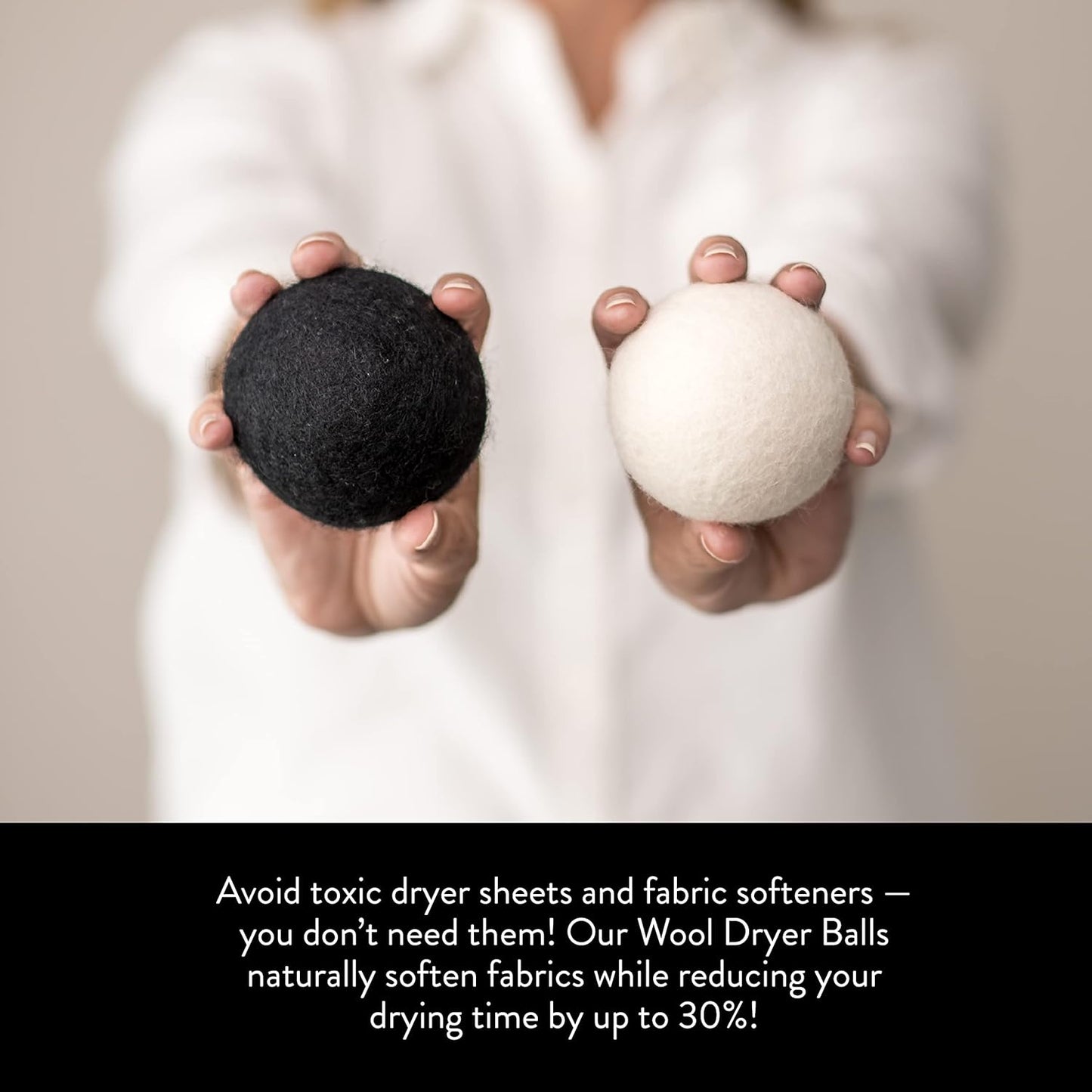 Molly's Suds Wool Dryer Balls | Natural Fabric Softener, Hypoallergenic, Reusable, Unscented
