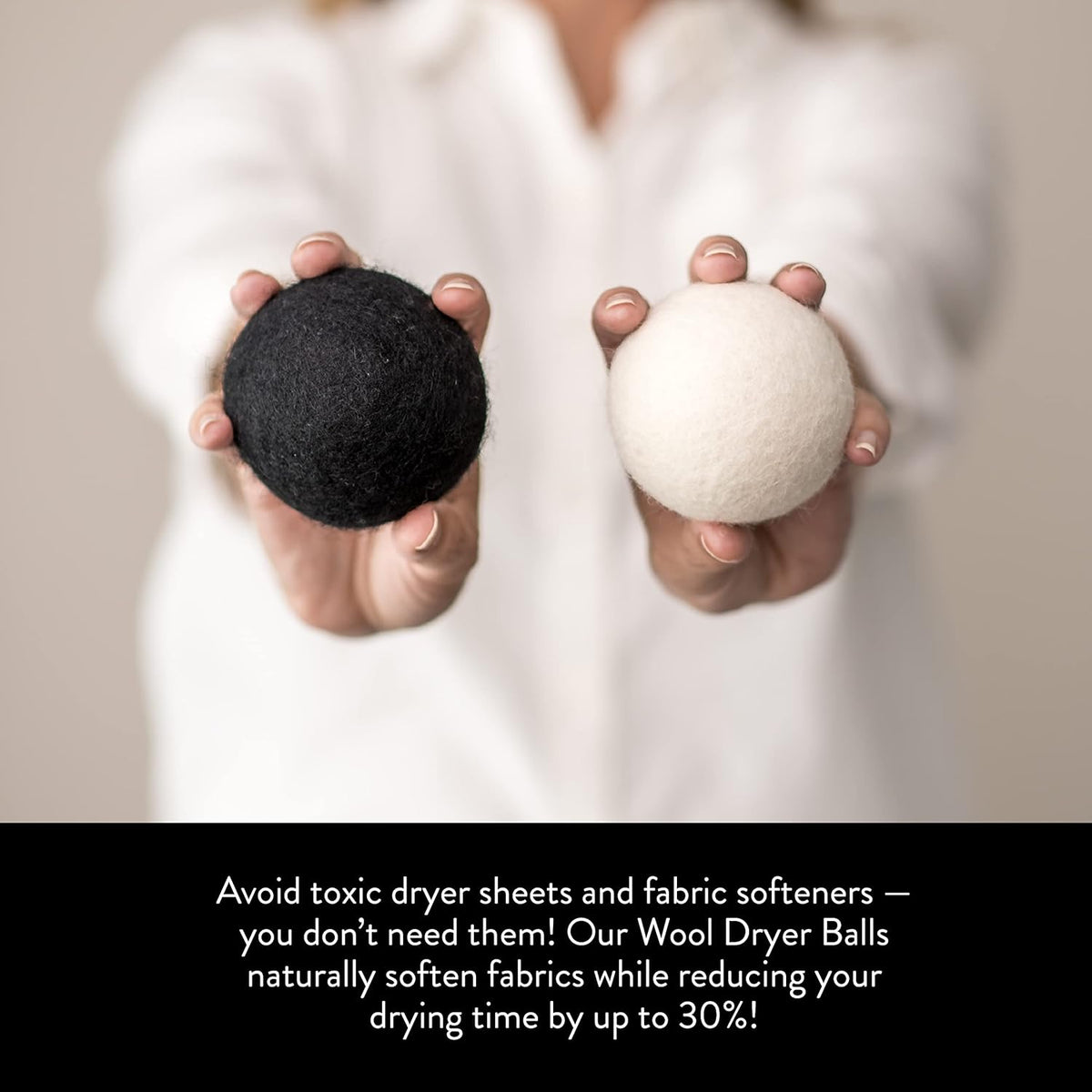Molly's Suds Wool Dryer Balls | Natural Fabric Softener, Hypoallergenic, Reusable, Unscented