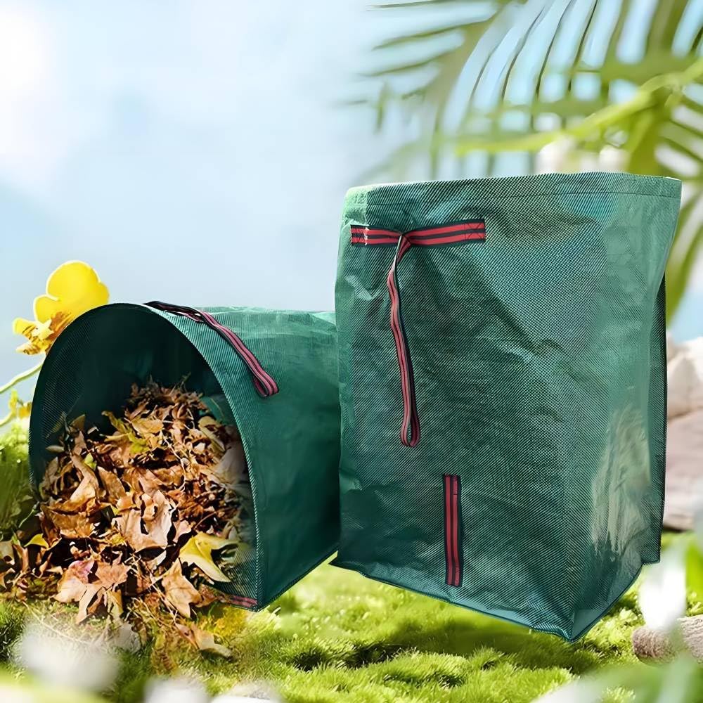 72 Gallon Garden Bags for Debris,2-Pack Yard Waste Bags,Large Dustpan-Type Lawn Bags with Gardening