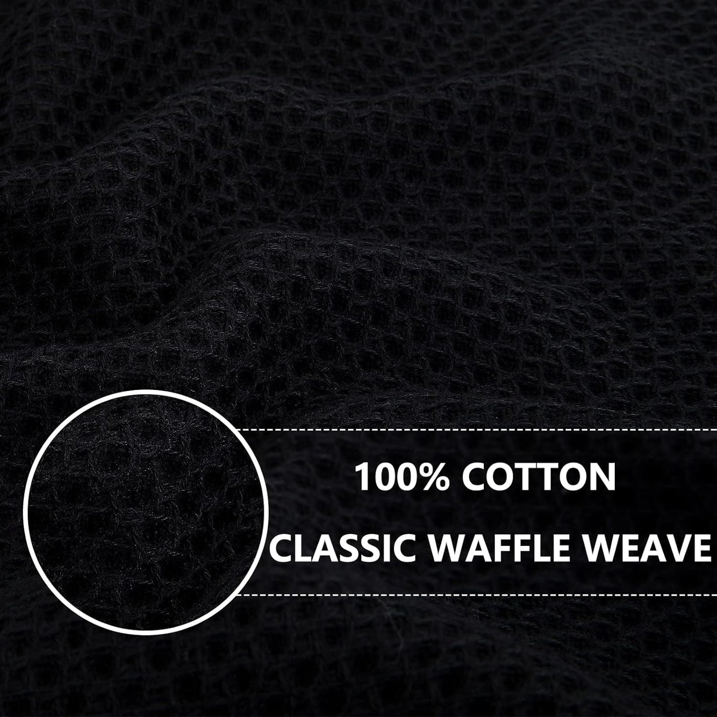 Homaxy 100% Cotton Waffle Weave Kitchen Dish Cloths, Ultra Soft Absorbent Quick Drying Dish Towels