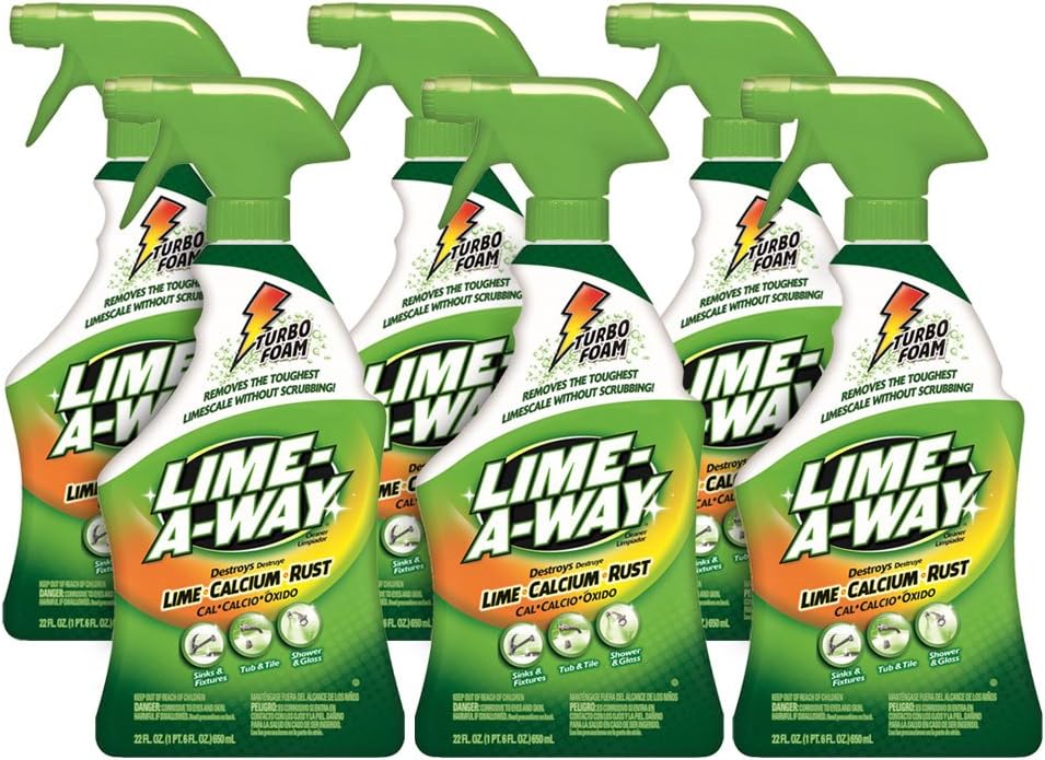 Lime-A-Way - 0-51700-87103-2 Bathroom Cleaner, Removes Lime Calcium Rust, 22 Fl Oz (Pack of 6)