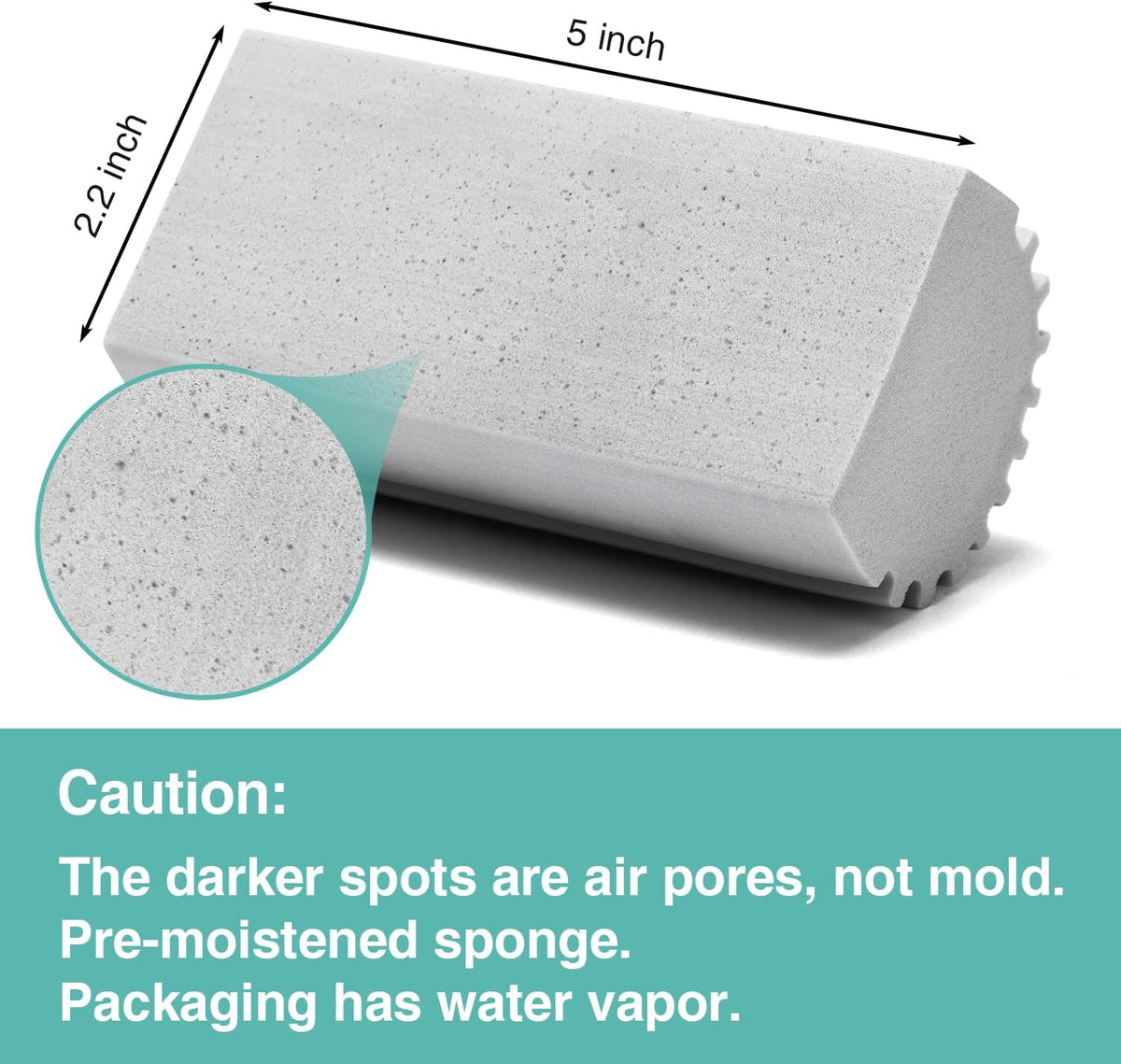 Damp Dusting Sponge Duster, 2 Pack Grey Dust Cleaning Sponge, Reusable Household Cleaning Sponge