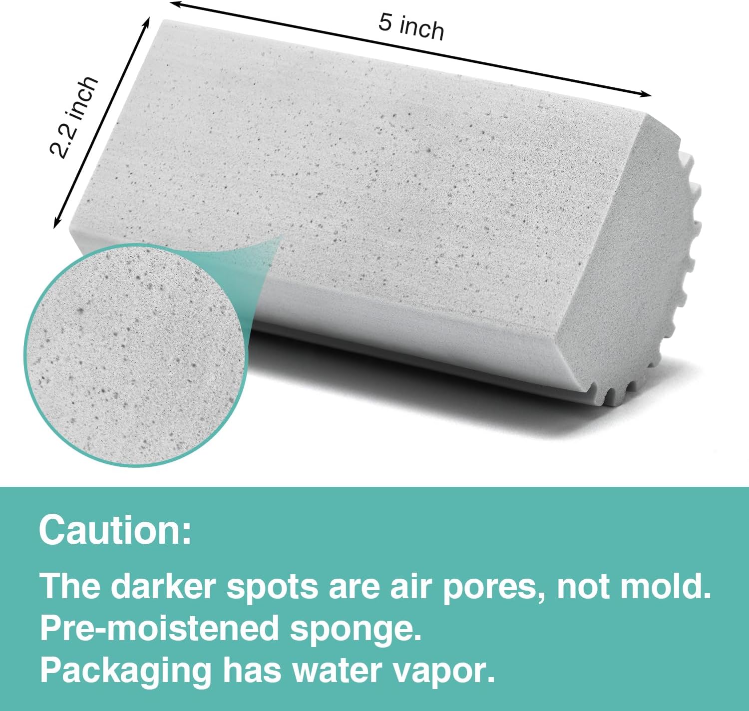 Damp Dusting Sponge Duster, 2 Pack Grey Dust Cleaning Sponge, Reusable Household Cleaning Sponge