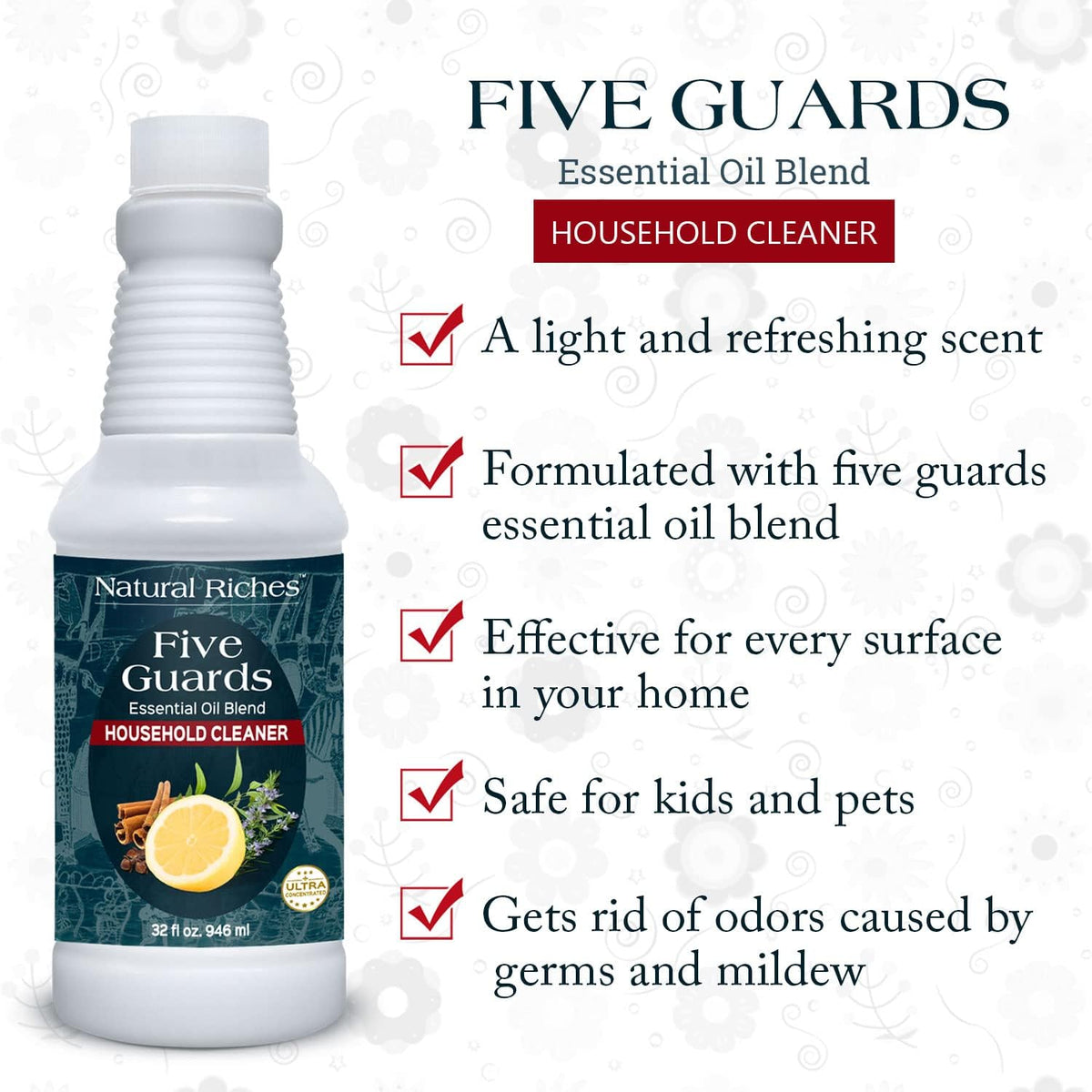Natural Riches Household Cleaner Concentrate Five Guards from The Tales of French stories of