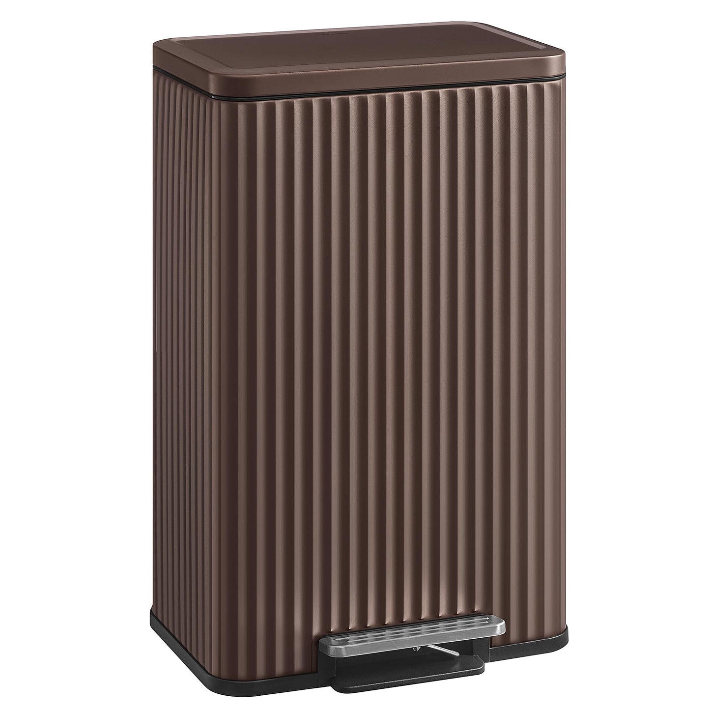 SONGMICS Trash Can, 13 Gallon (50 L) Garbage Can for Kitchen, with Lid, Pedal, and Removable Inner