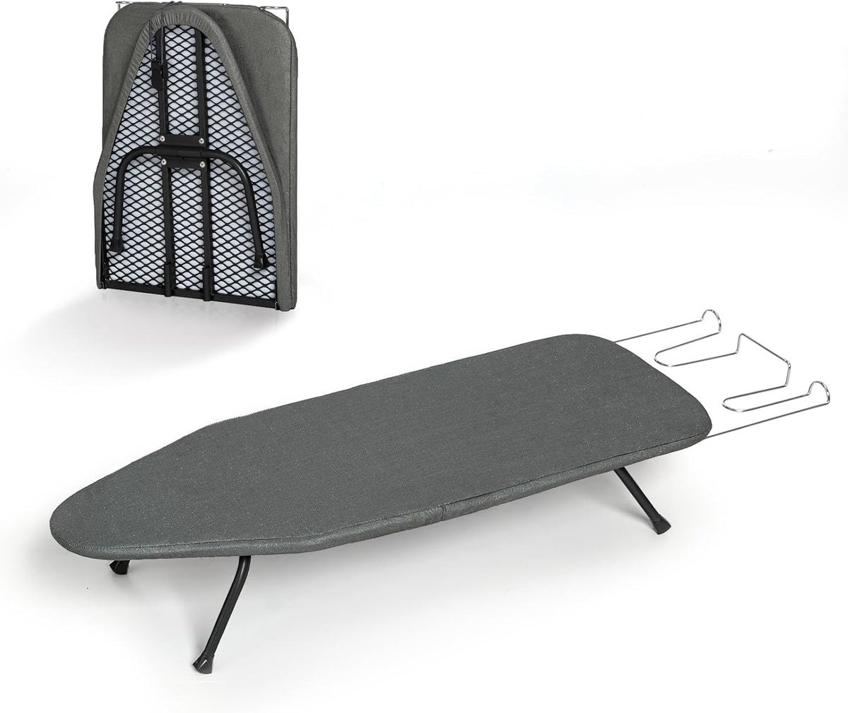 Small Ironing Board Tabletop, RAINHOL Compact Portable Iron Board Foldable with Cover and Pad