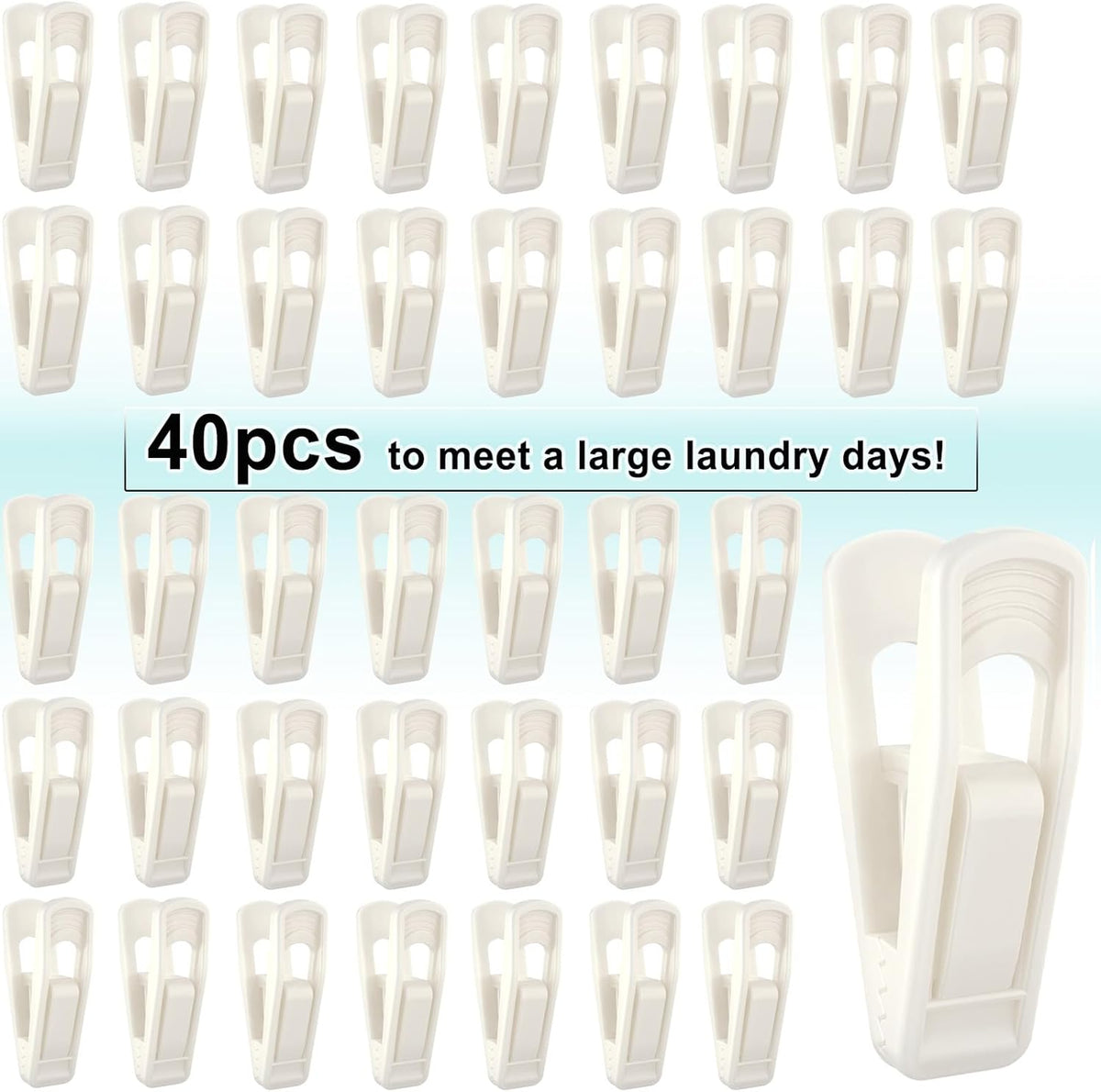 Hanger Clips for Velvet Hangers (Beige, 40 PCS), Non-Slip Plastic Clips Pant Skirt Hanger Clips for