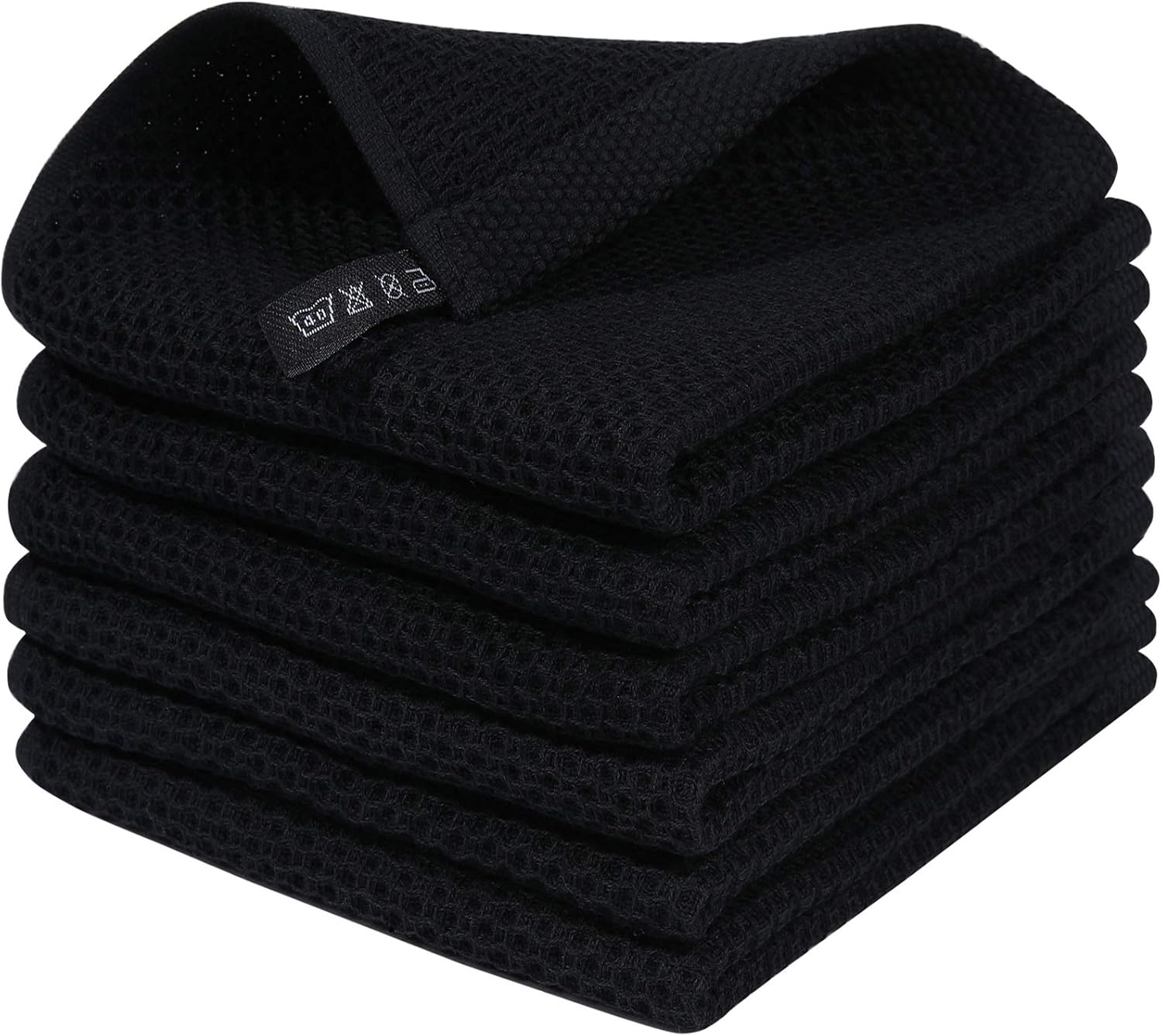 Homaxy 100% Cotton Waffle Weave Kitchen Dish Cloths, Ultra Soft Absorbent Quick Drying Dish Towels