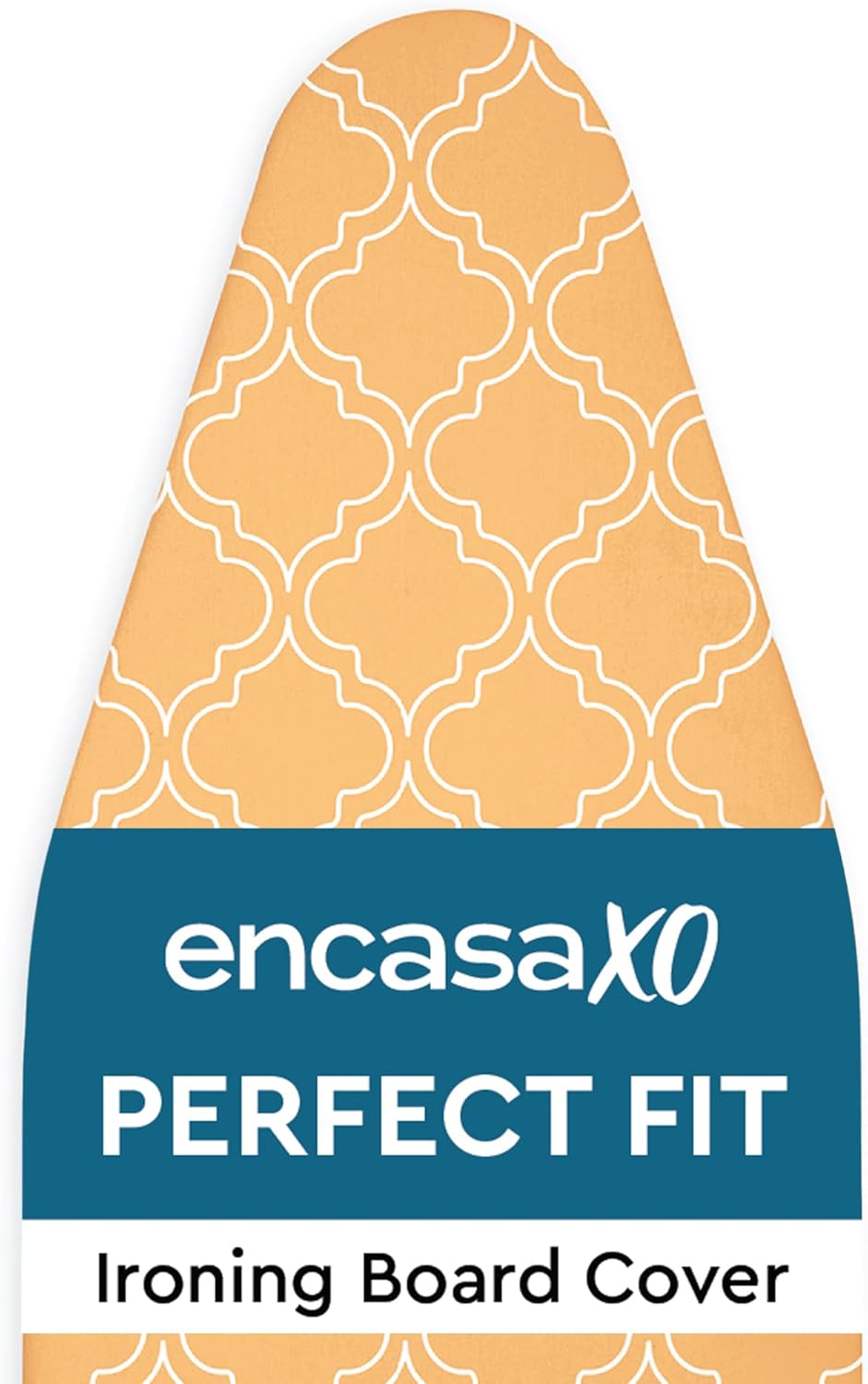 Encasa XO Ironing Board Cover and Pad 42"x14" - Thick 3mm Felt Padding, Drawstring Tightening &