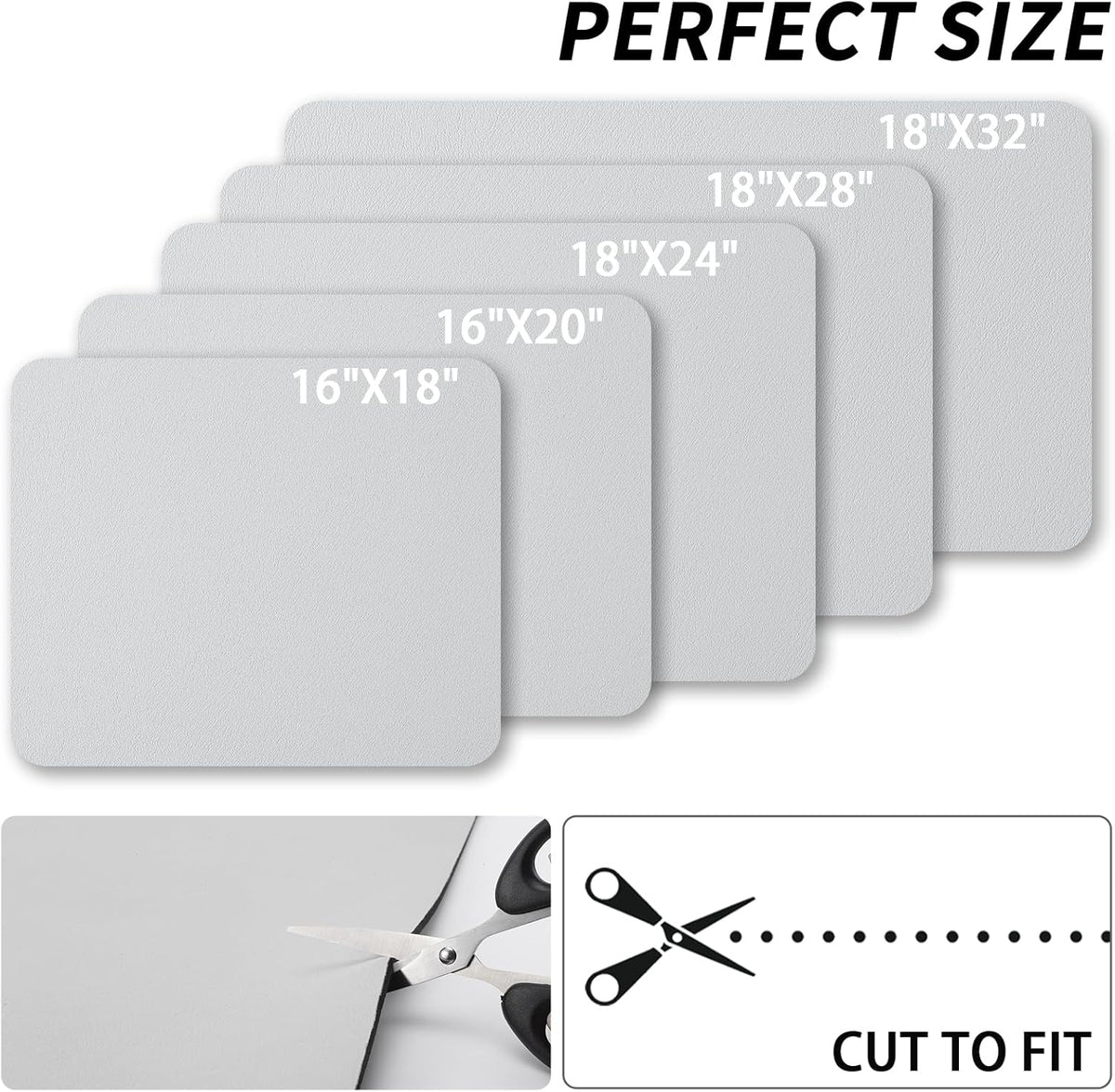 Dish Drying Mat for Kitchen Counter, Heat Resistant Drainer Mats with Non-slip Rubber Backed, Hide