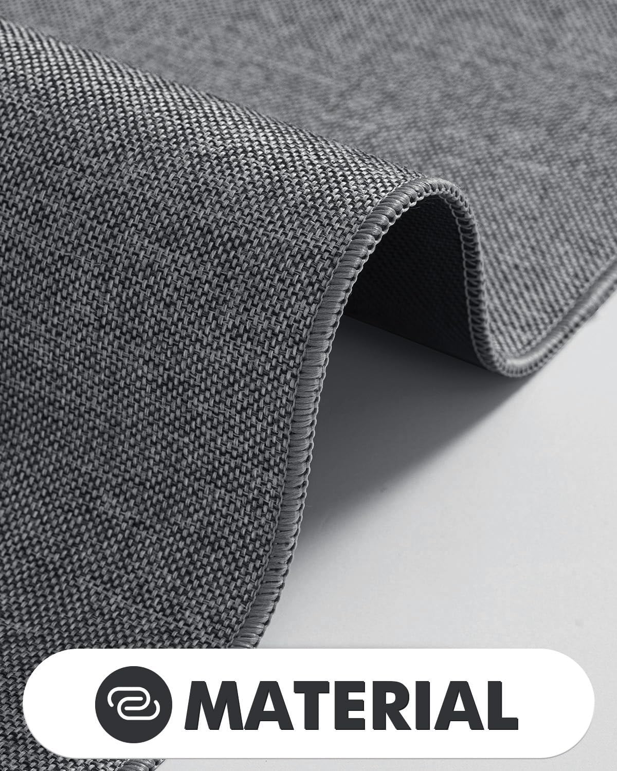 LUMI Indoor Door Mat 36"x56", Ultra Thin Low Profile Non-Slip Doormat for Home Entrance, Absorbent