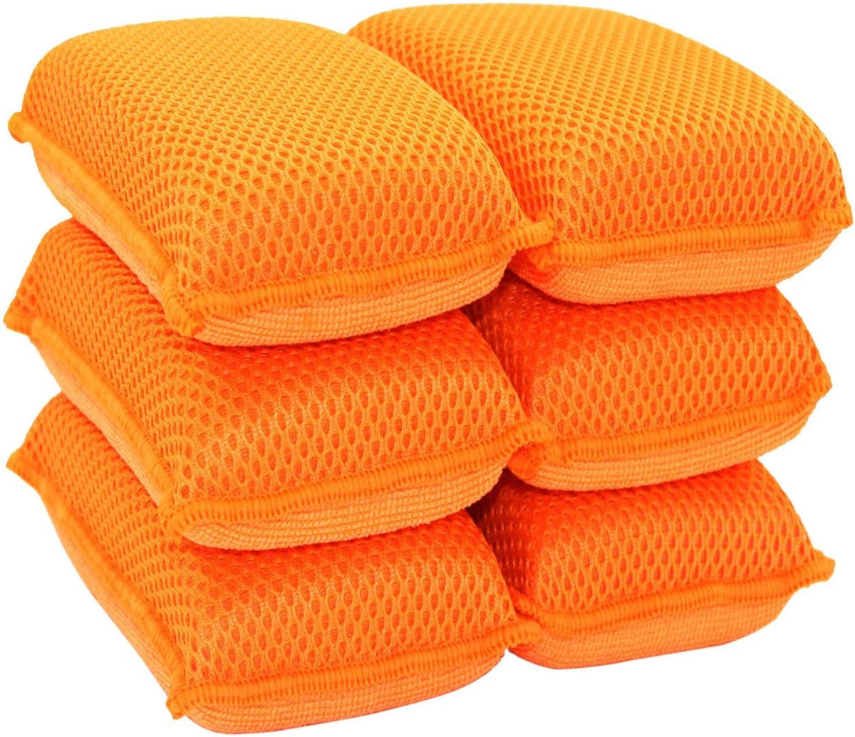 Commercial Miracle Microfiber Kitchen Sponge by Scrub-It - Large - Non-Scratch Heavy Duty