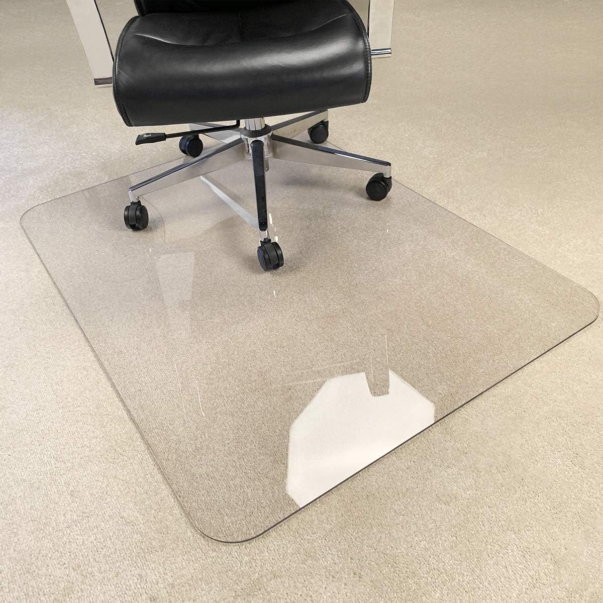 3Pack Crystal Clear 1/5" Thick 47" x 35" Heavy Duty Hard Chair Mat, Can be Used on Carpet or Hard