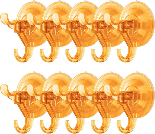 Antimbee Suction Cup Hooks,10 Pack Wreath Hangers for Front Door, Removable Small Suction Cups for