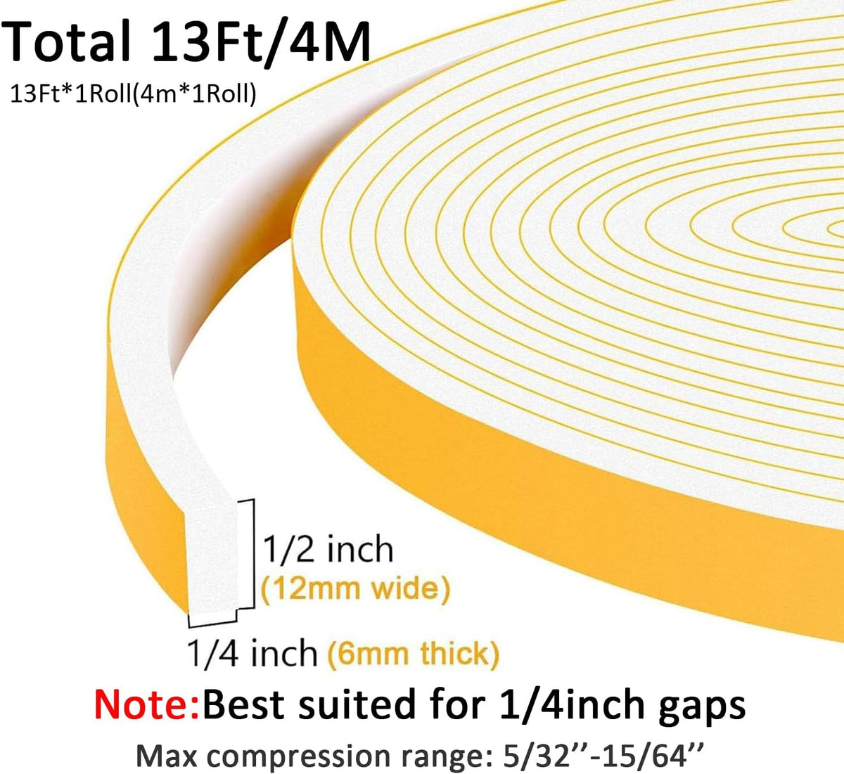 Strong Adhesive Weather Stripping, High Density Weatherproof Weather Stripping Door Seal Strip for