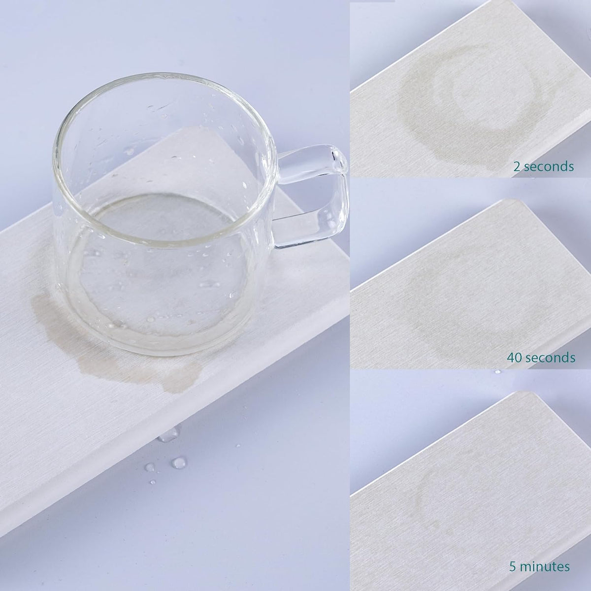 2 Pcs Water Absorbing Stone Trays, Kitchen/Bathroom Sink Soap Dish, Diatomite Tray Used for Hand