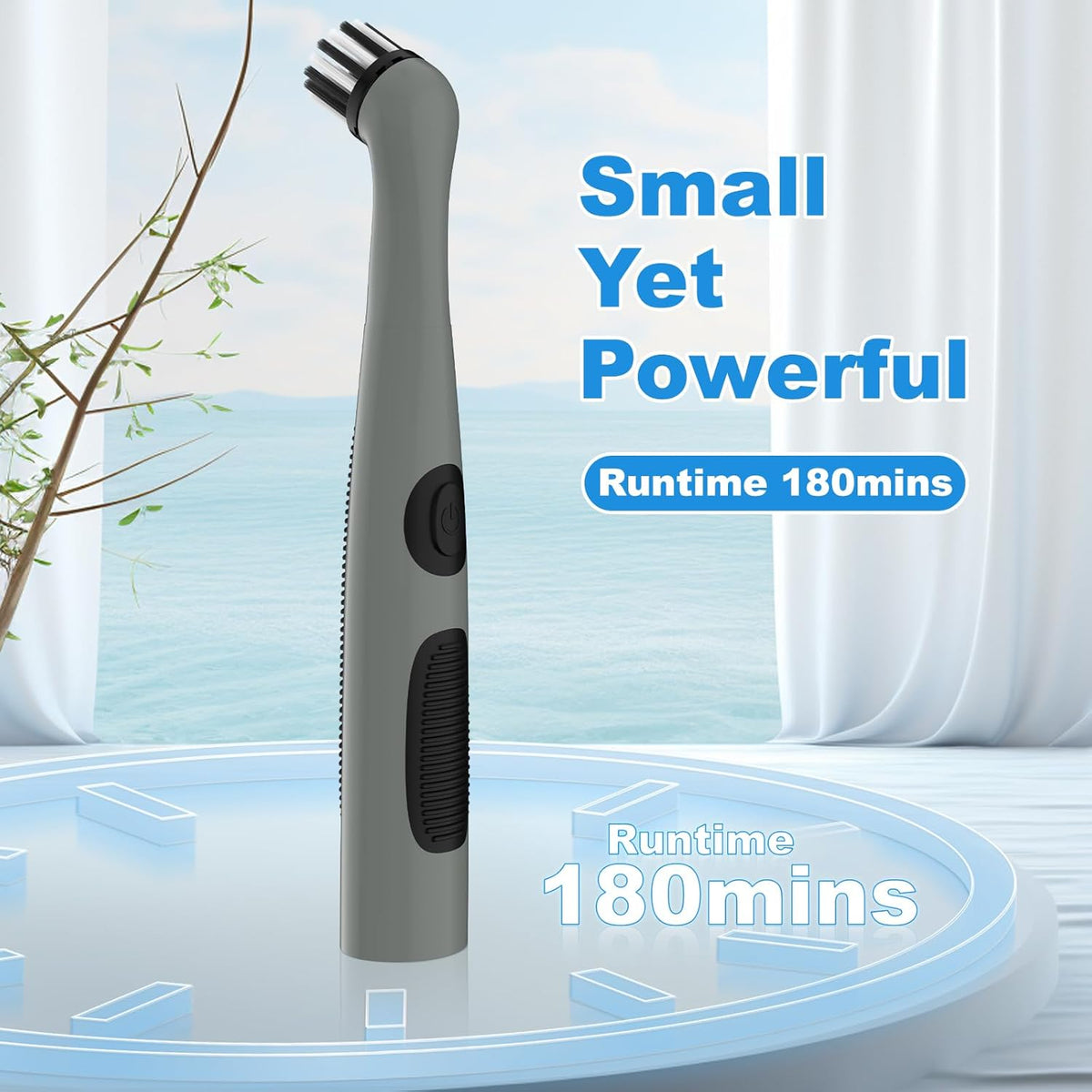 Rechargeable Electric Cleaning Brush with 4 in 1 Multiple Brush Heads and USB Cable, Indoor