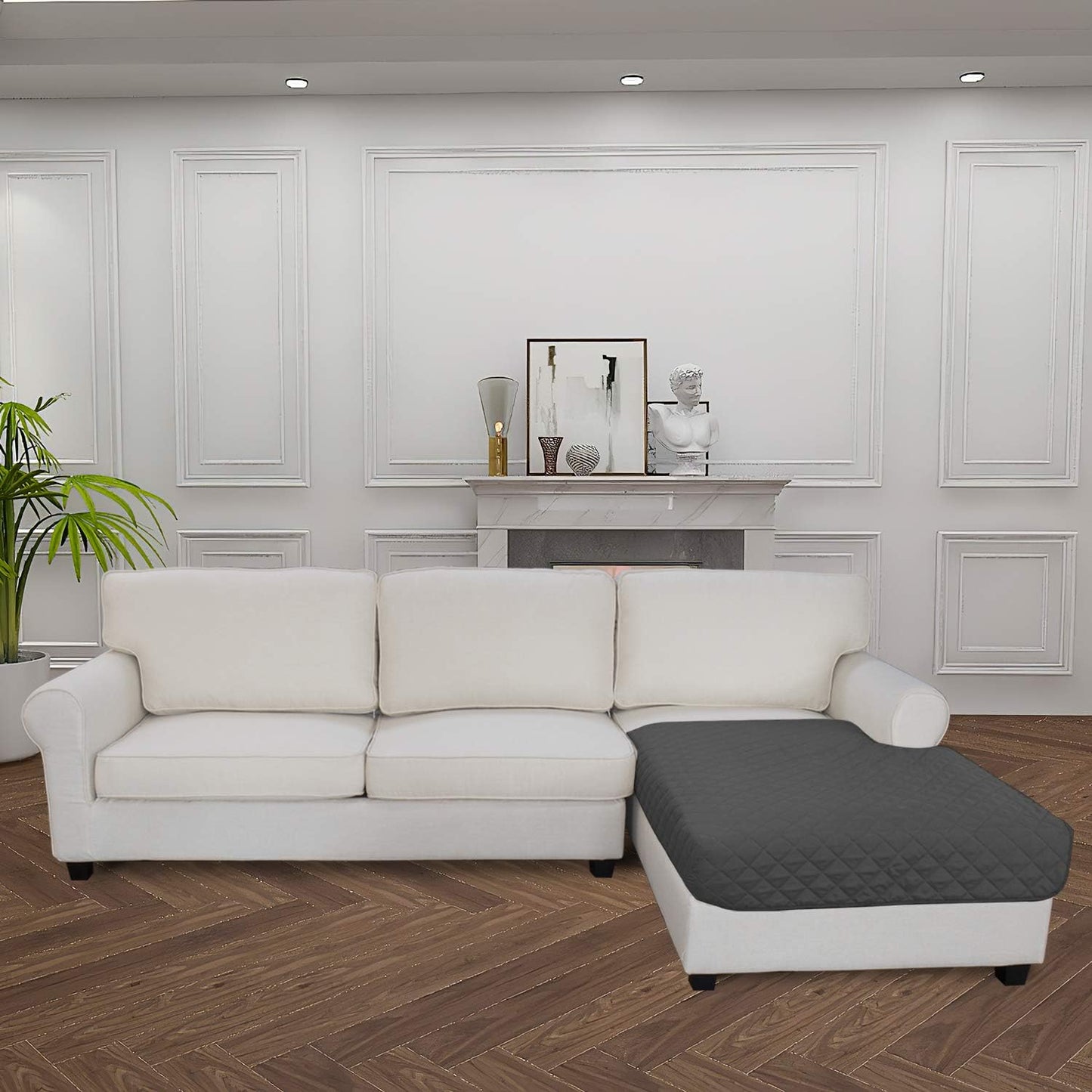 Easy-Going Sectional Couch Covers for Dogs L Shape Sofa Cover Reversible Sofa Slipcover Chaise