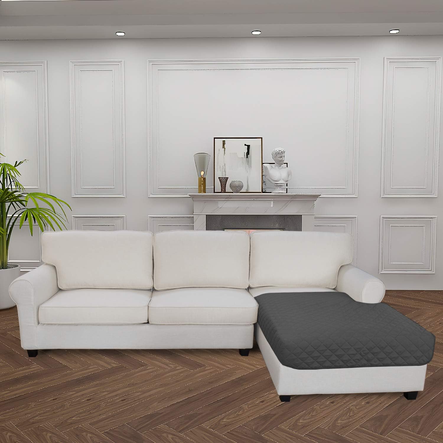 Easy-Going Sectional Couch Covers for Dogs L Shape Sofa Cover Reversible Sofa Slipcover Chaise