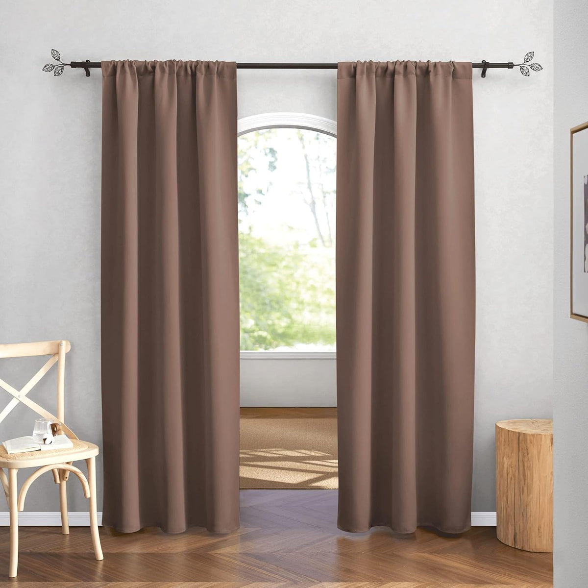 RYB HOME Blackout Curtains 84 inches Long 2 Panels Set for Living Room, Thermal Insulating Privacy