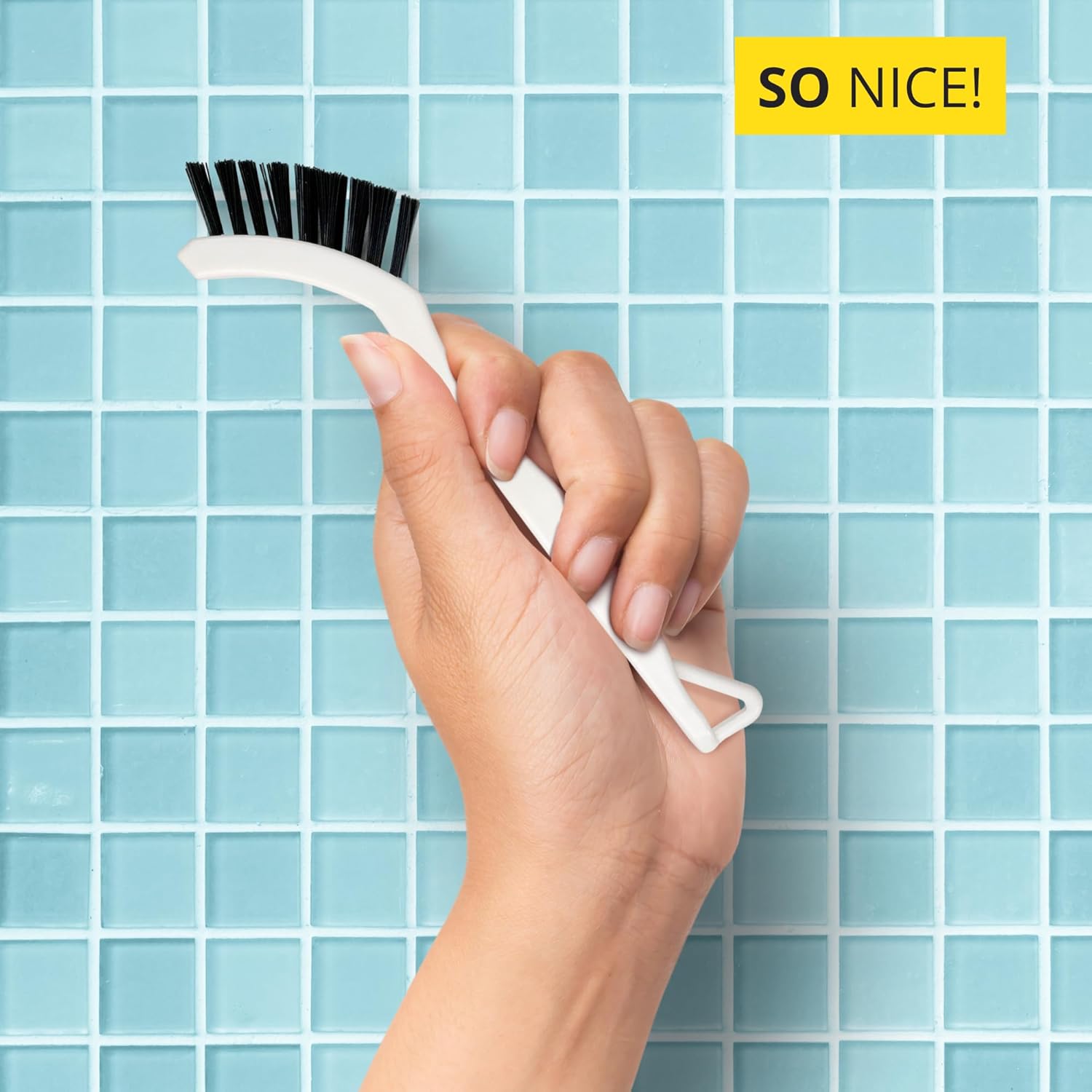 6-Pack Grout Cleaner Brush Scrub Set - Stiff Bristle Scrubbing & Detail Cleaning Brushes for