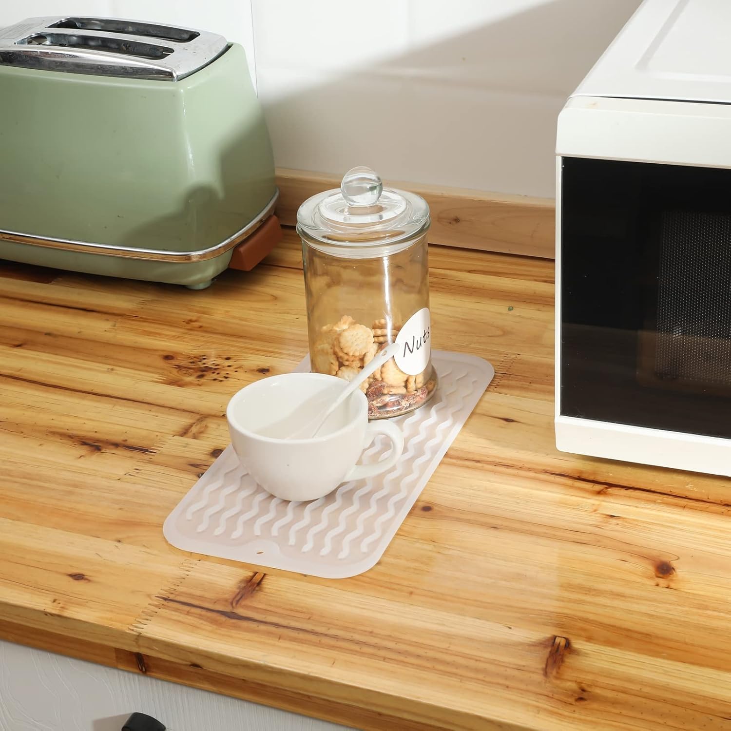 Silicone Dish Drying Mat for Multiple Usage,Easy clean,Eco-friendly,Heat-resistant Silicone Mat for