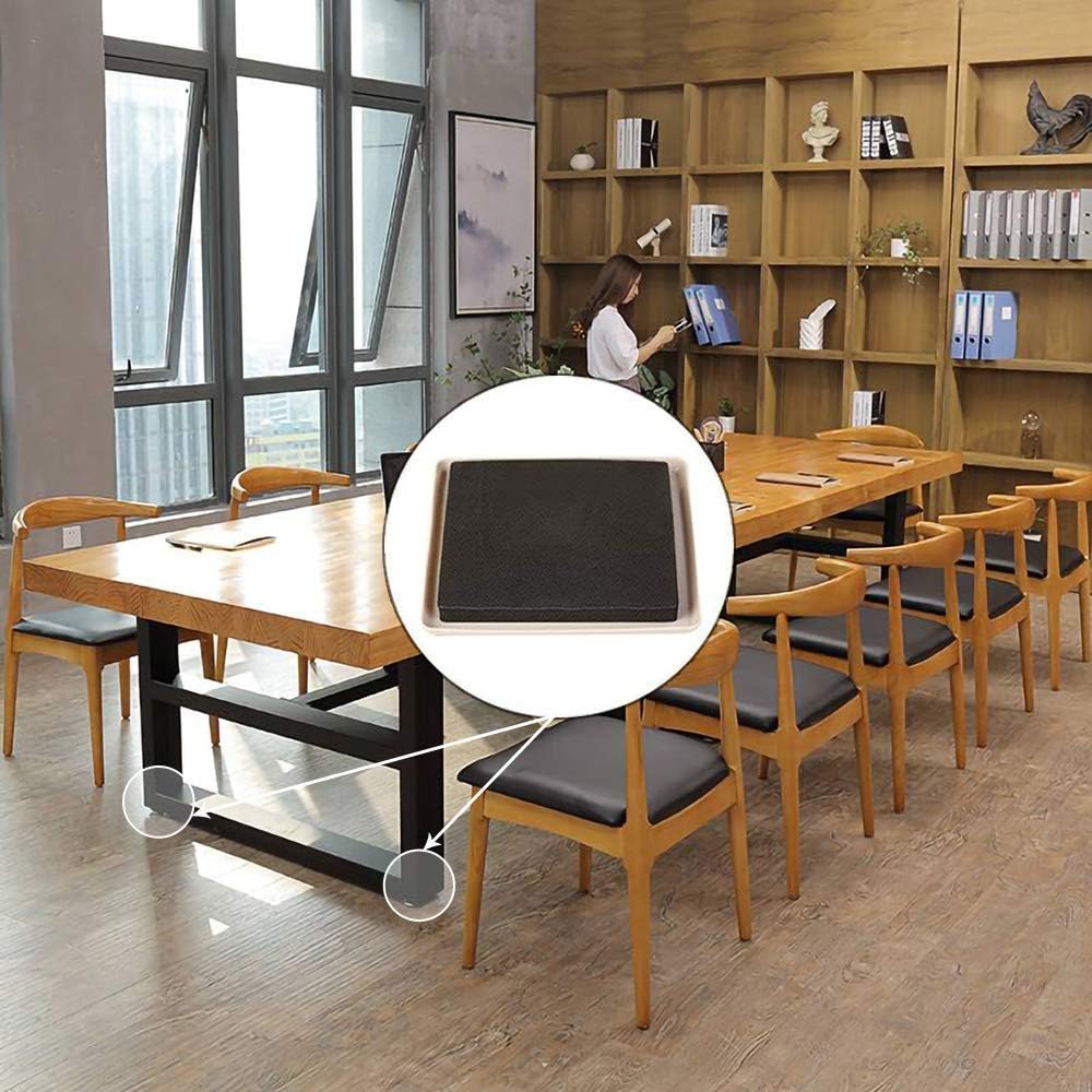 Ezprotekt 8 Pack Reusable Large Furniture Movers Sliders for Carpet, 5" Square Furniture Moving