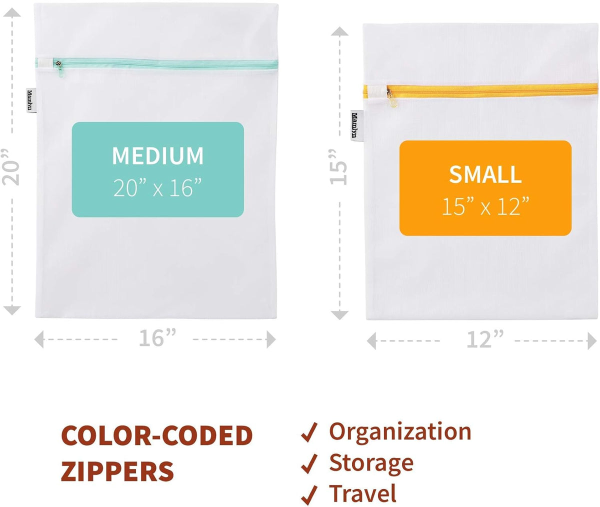 Mesh Laundry Bag for Delicates, Wash Bags for Underwear and Lingerie, Makeup Organizer Bag (1