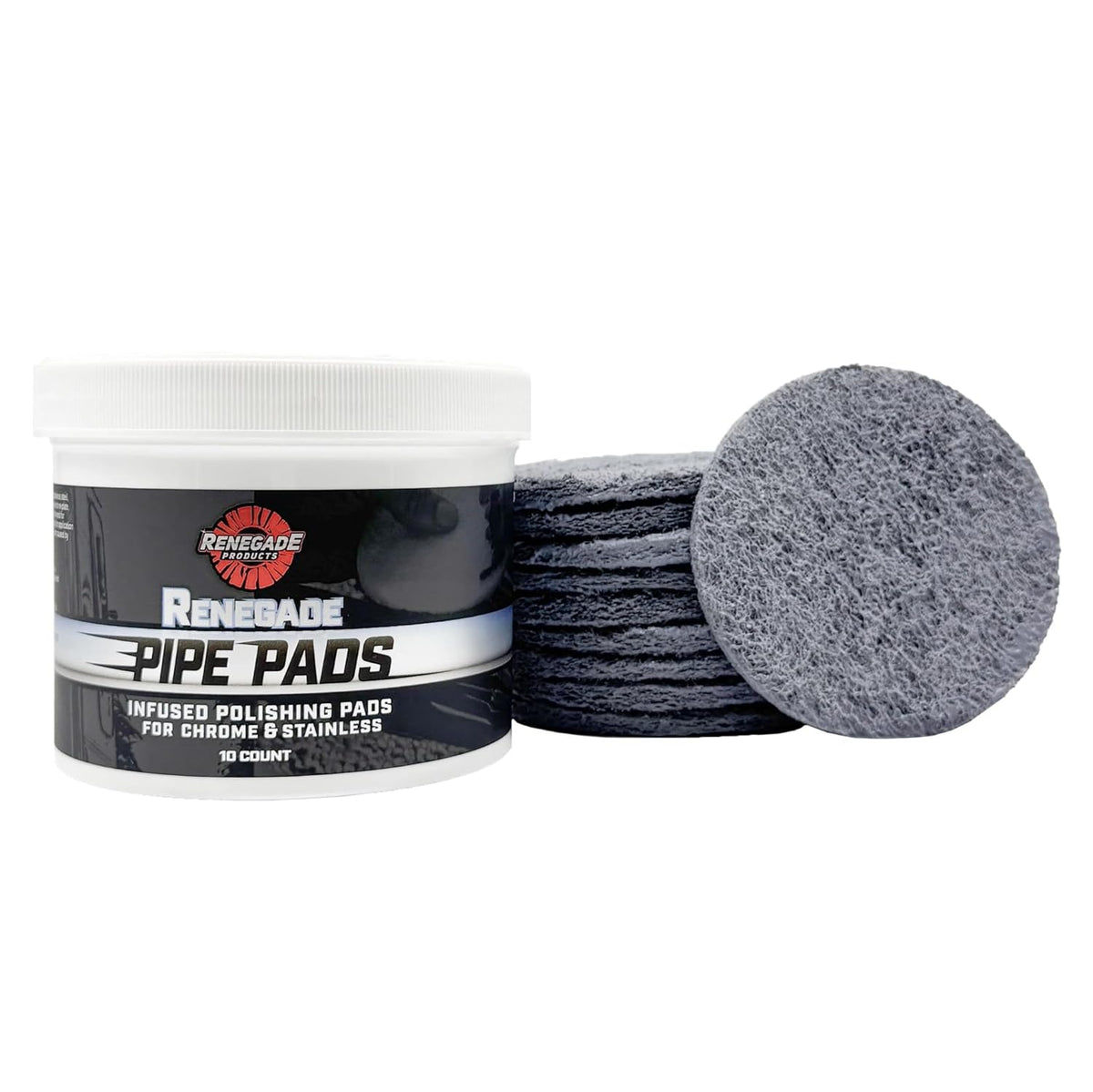 Renegade Products Pipe Dream Infused Polishing Pads – Chrome & Stainless Steel Polishing Pads for