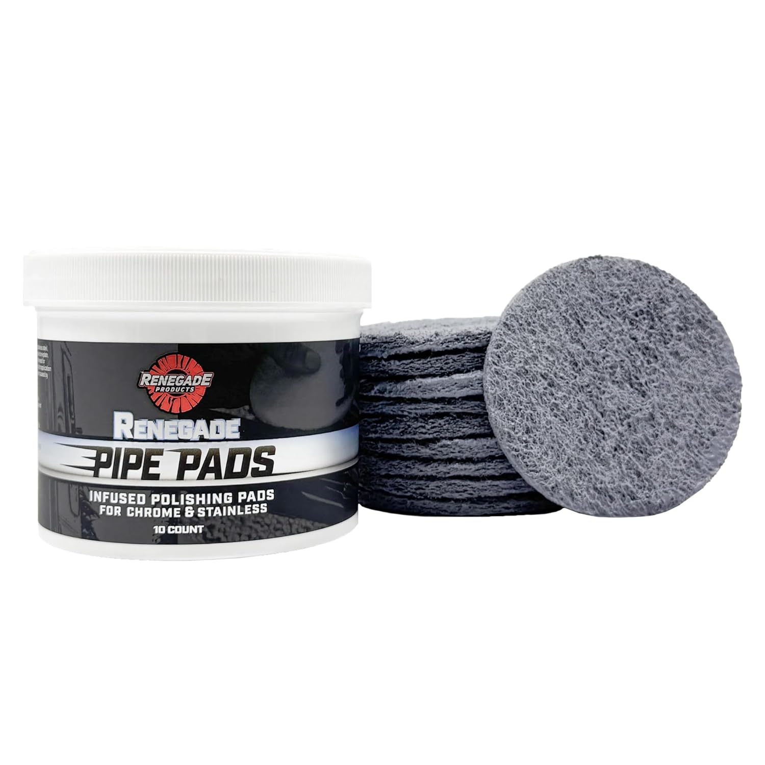 Renegade Products Pipe Dream Infused Polishing Pads – Chrome & Stainless Steel Polishing Pads for