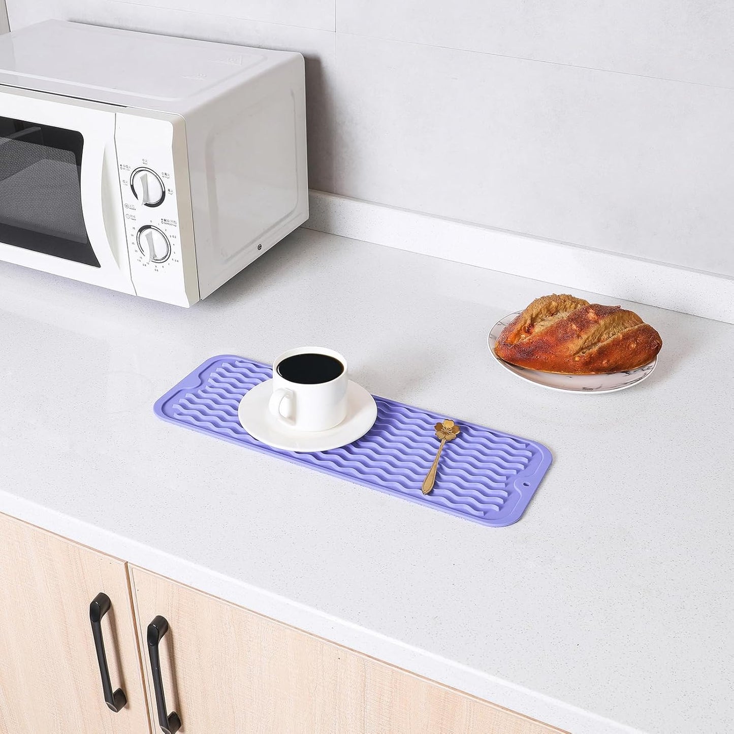 Silicone Dish Drying Mat for Multiple Usage,Easy clean,Eco-friendly,Heat-resistant Silicone Mat for