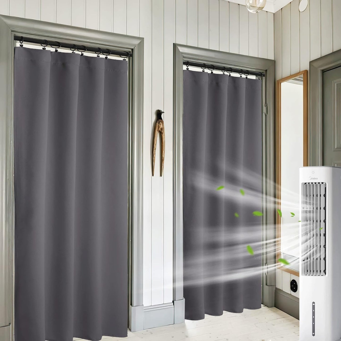RYB HOME Blackout Curtains for Living Room, Large Window Shades for Bay Window Dining Parlor