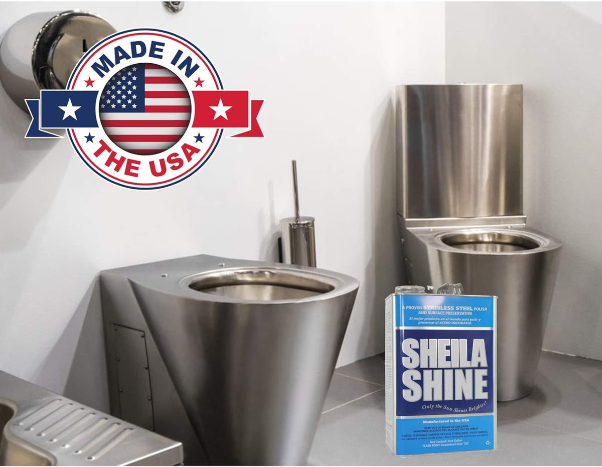Sheila Shine 4 x 1 Gal. Can Stainless Steel Cleaner and Polish, Protects Household Kitchen Surface
