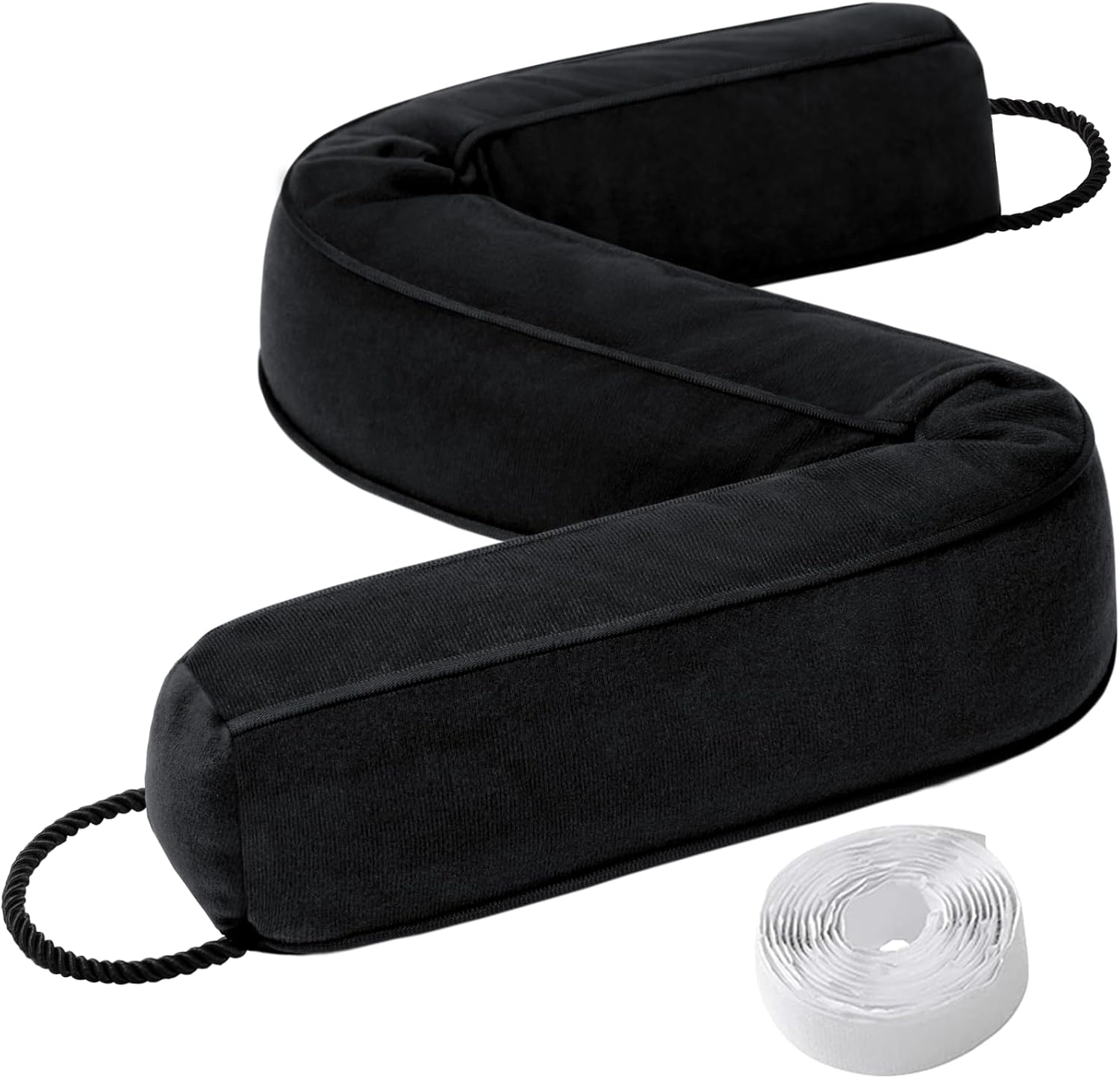 Comfyanno 38 Inch Weighted Door Draft Stopper for Front Door, Easy to Use Heavy Door Bottom Cold
