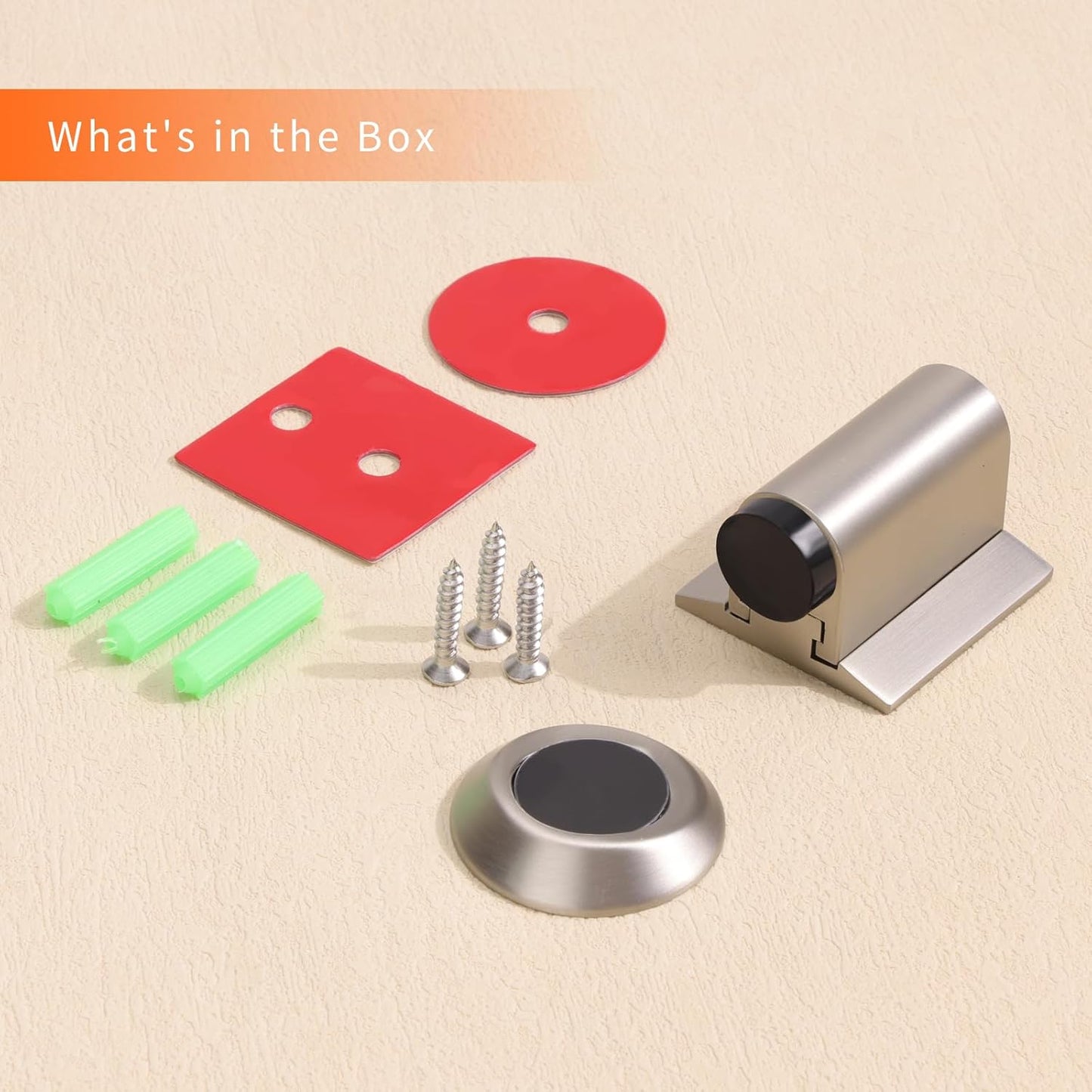 Bak Bo Magnetic Door Stoppers 1 Pack Bottom of Door Holder Keep Door Open No Drilling Magnet Floor