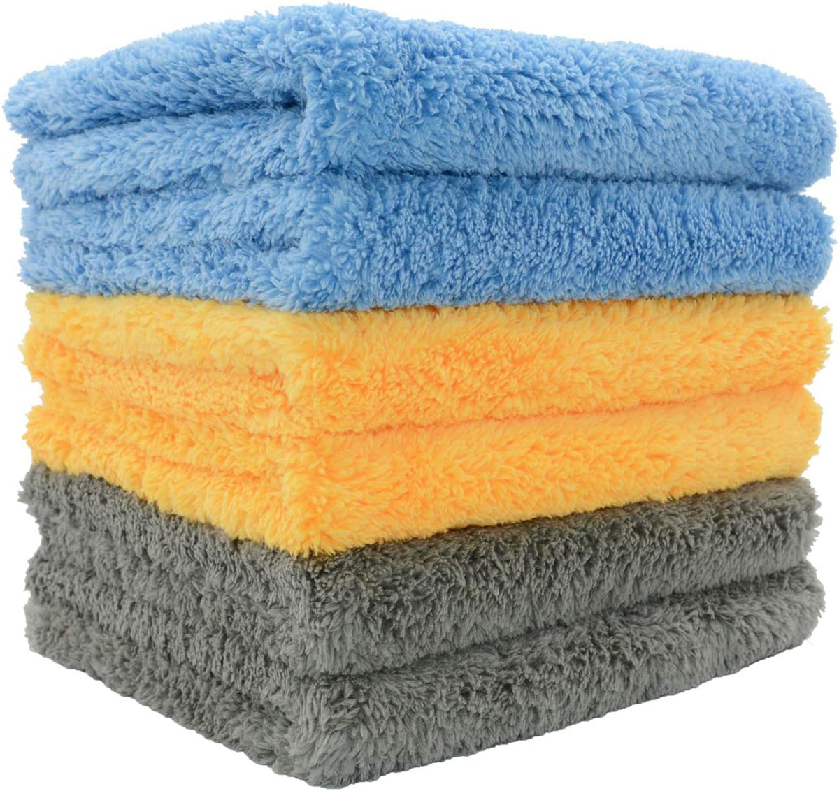 CARCAREZ Microfiber Towels for Cars, Car Drying Wash Detailing Towel with Plush Edgeless Microfiber