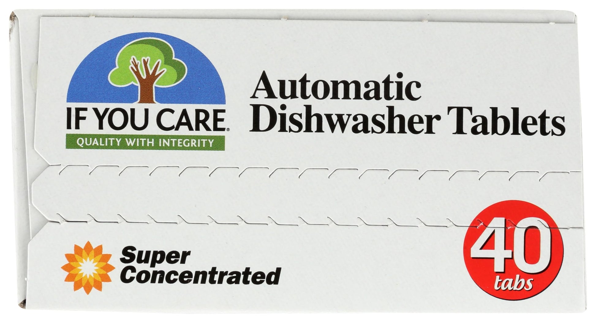 If You Care Dishwasher Tablets 40 Count - Powerful, Plant Based, Concentrated, Biodegradable